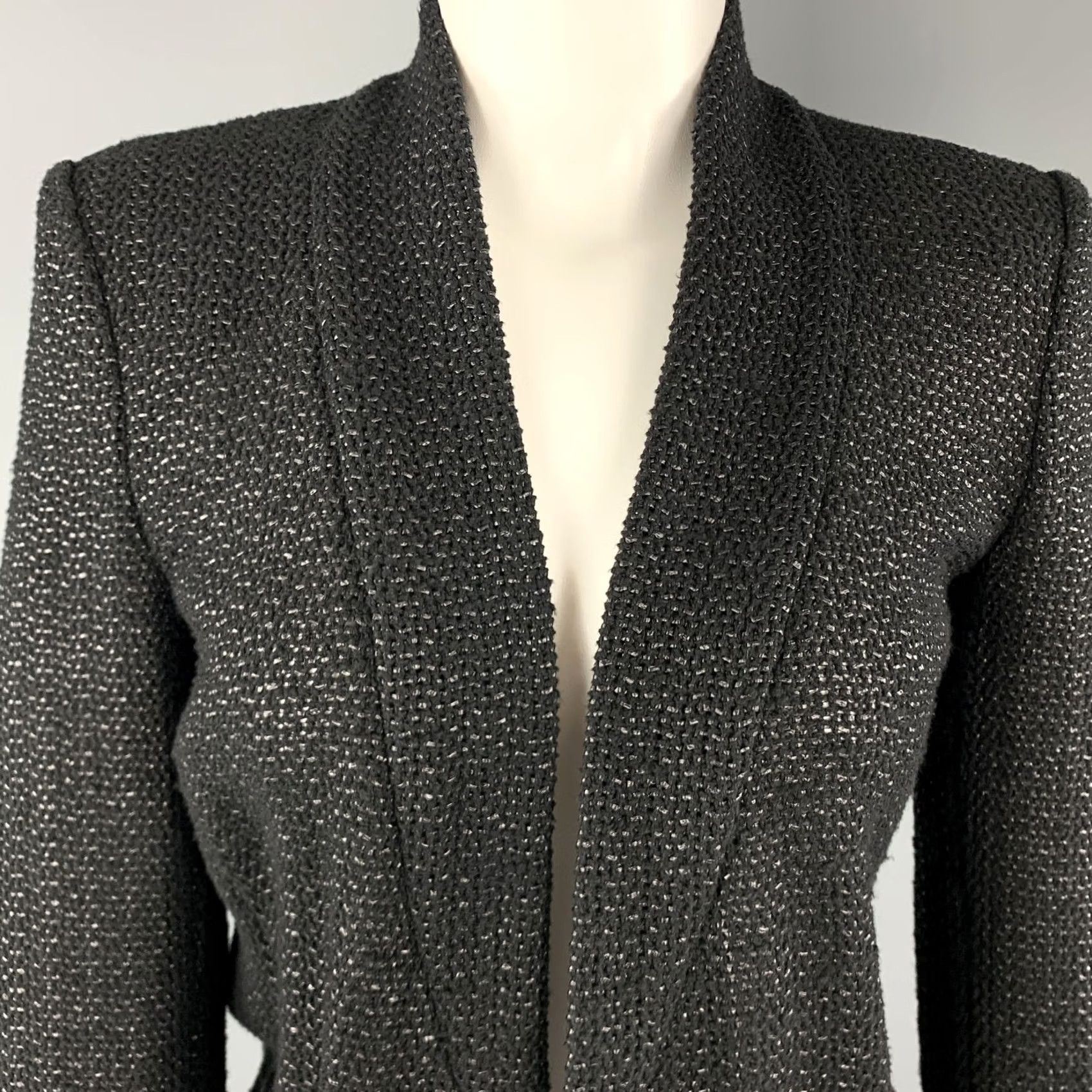 Isabel Marant ISABEL MARANT Black Tweed Fringe Blazer Jacket Size 4 Women Size S / US 4 / IT 40 - 2 Thumbnail