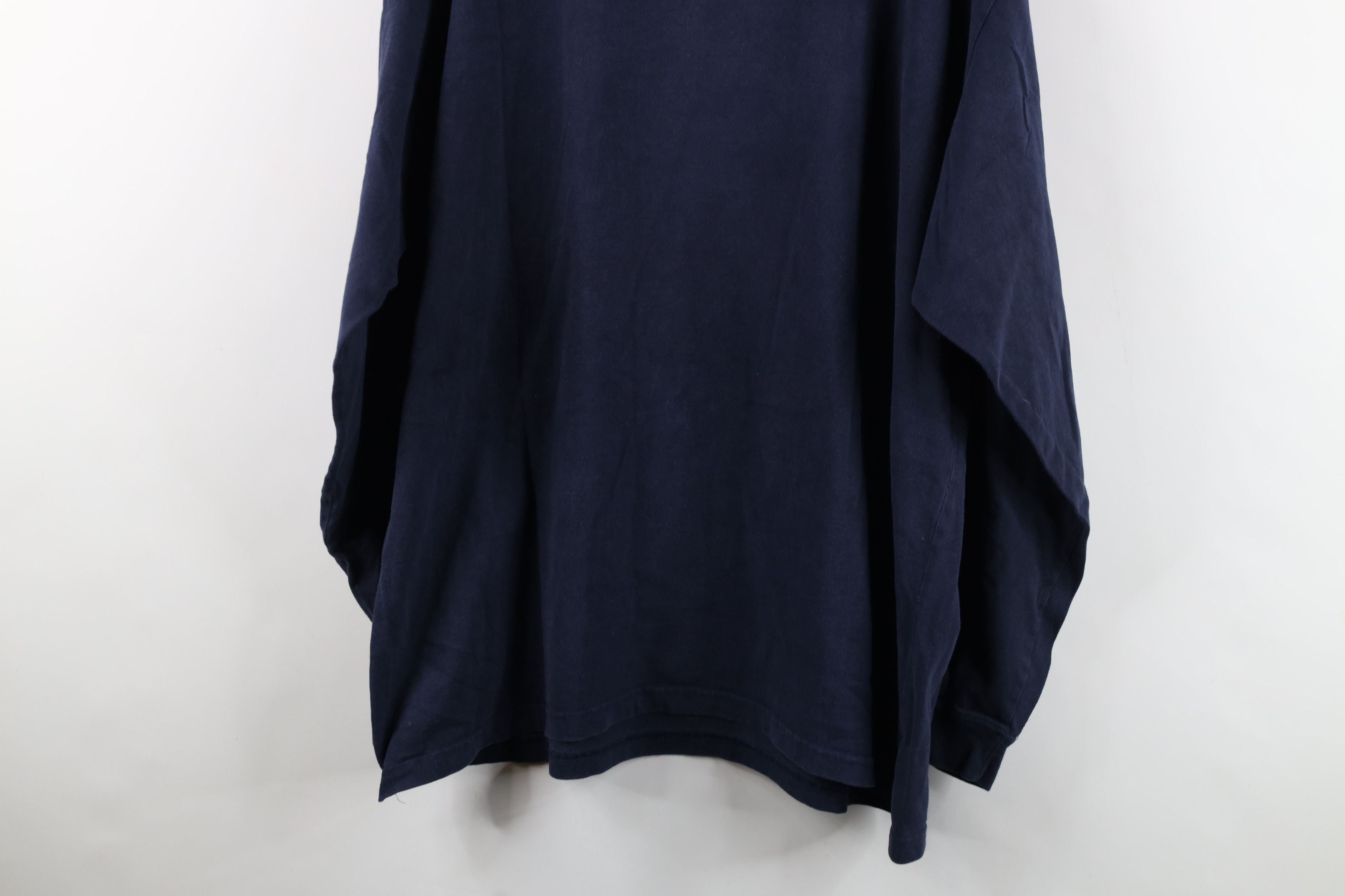 Vintage Vintage 90s Streetwear Heavy Long Sleeve T-Shirt Blue Cotton Size US XL / EU 56 / 4 - 11 Thumbnail
