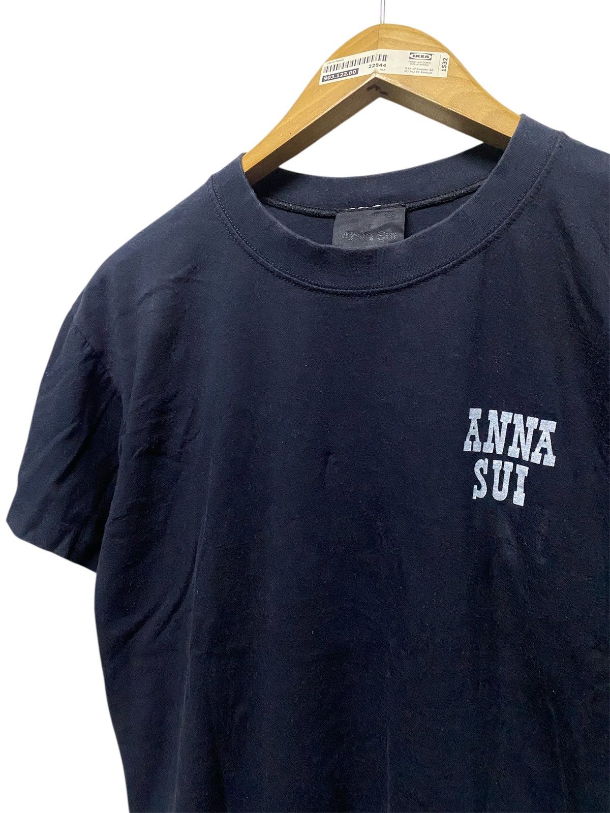 Japanese Brand Vintage 90s Anna Sui Spellout Boxy Tee Size US S / EU 44-46 / 1 - 3 Thumbnail