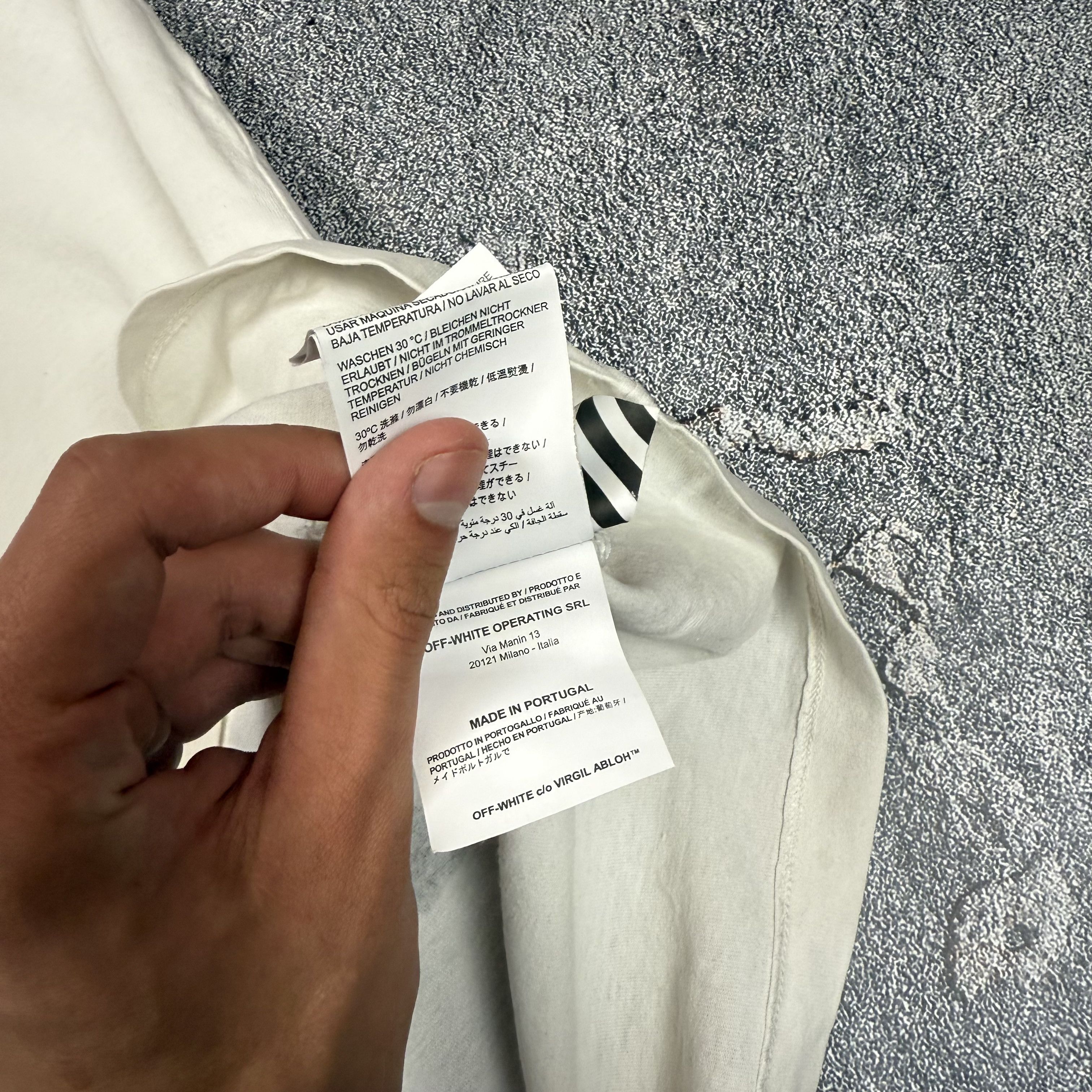 Off-White Off White Small Spell Out White Tee Virgil Abloh Size US S / EU 44-46 / 1 - 8 Thumbnail