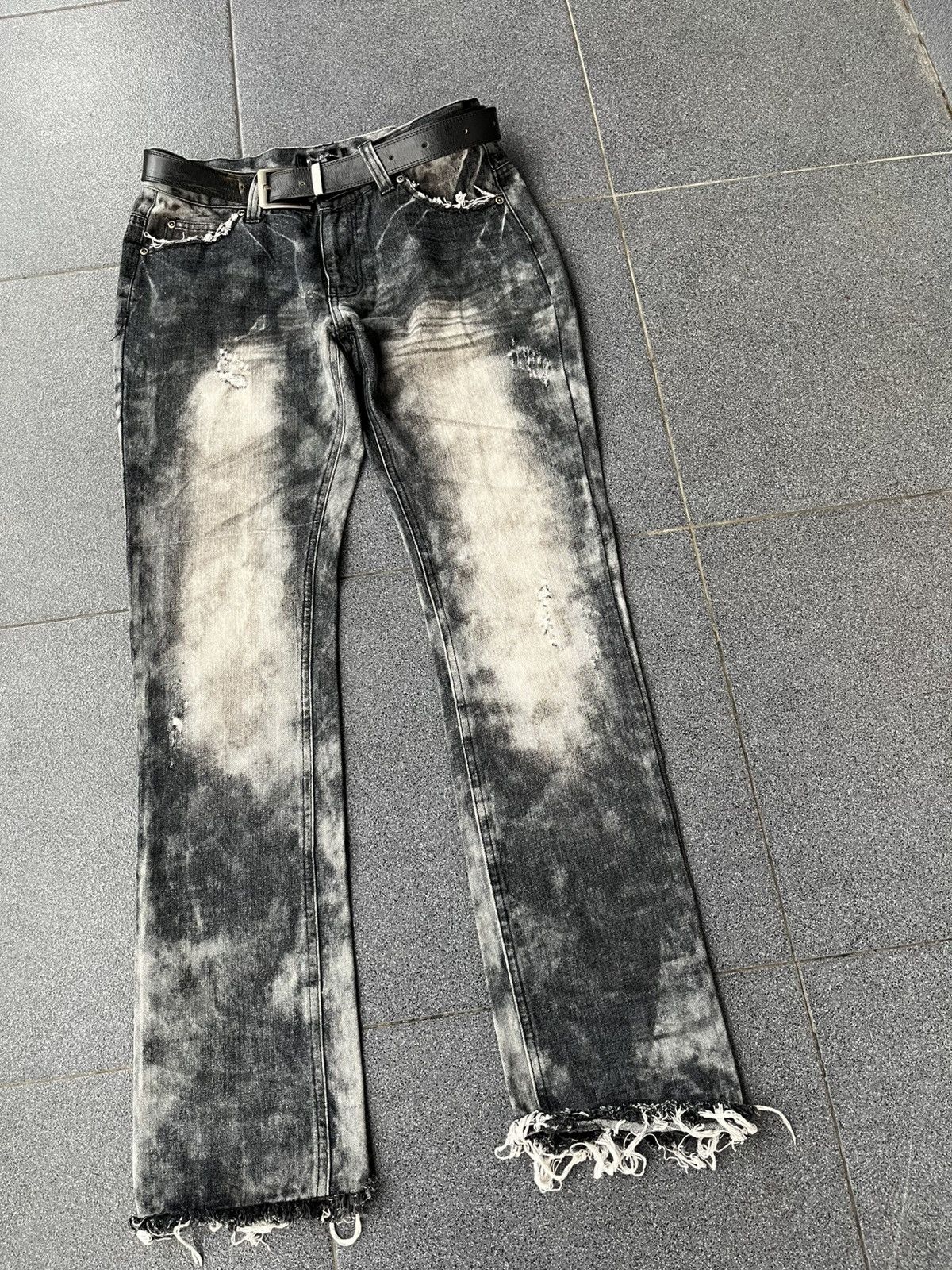 14th Addiction 🇯🇵Vtg y2k In The Attic Homme smoke distressed Jeans pats 🇯🇵 Size US 32 / EU 48 - 4 Thumbnail