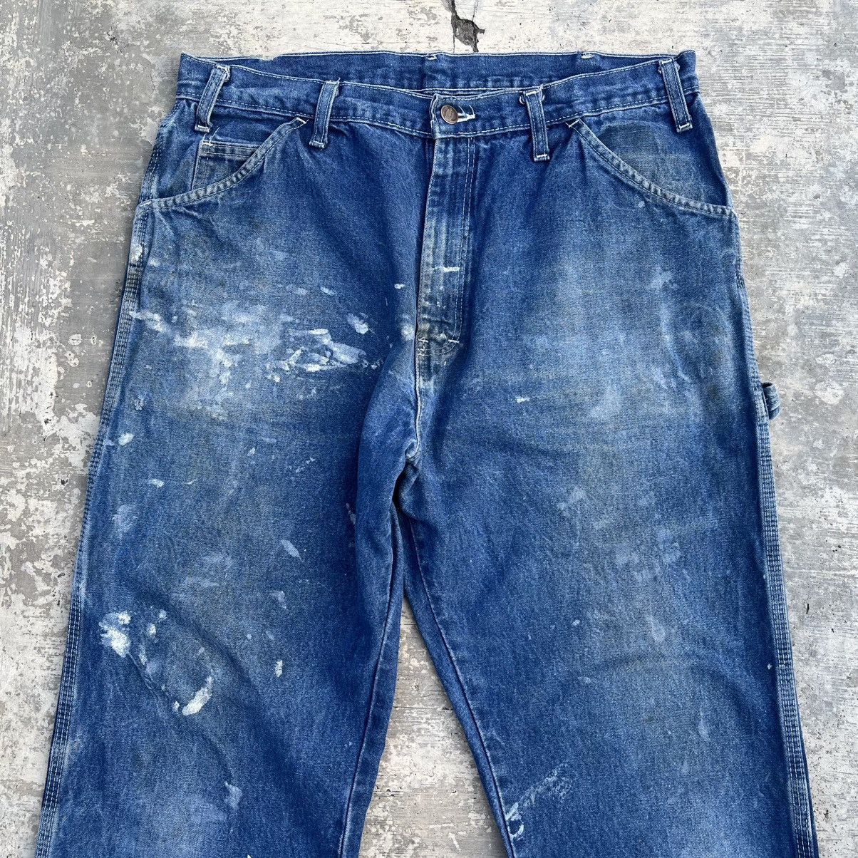 Dickies Dickies Painted Carpenter Denim Jeans Size 34x31 Size US 34 / EU 50 - 3 Thumbnail