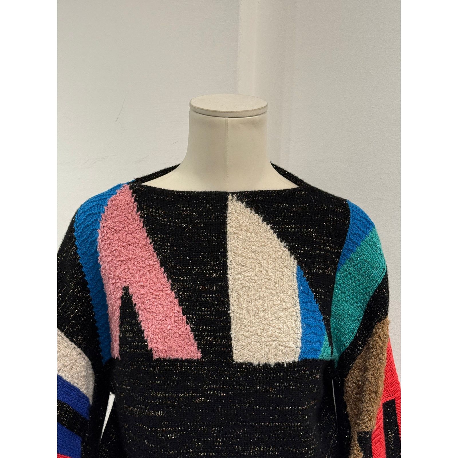 Chanel F/W1994 Chanel geometric color-block intarsia sweater Size S / US 4 / IT 40 - 4 Thumbnail