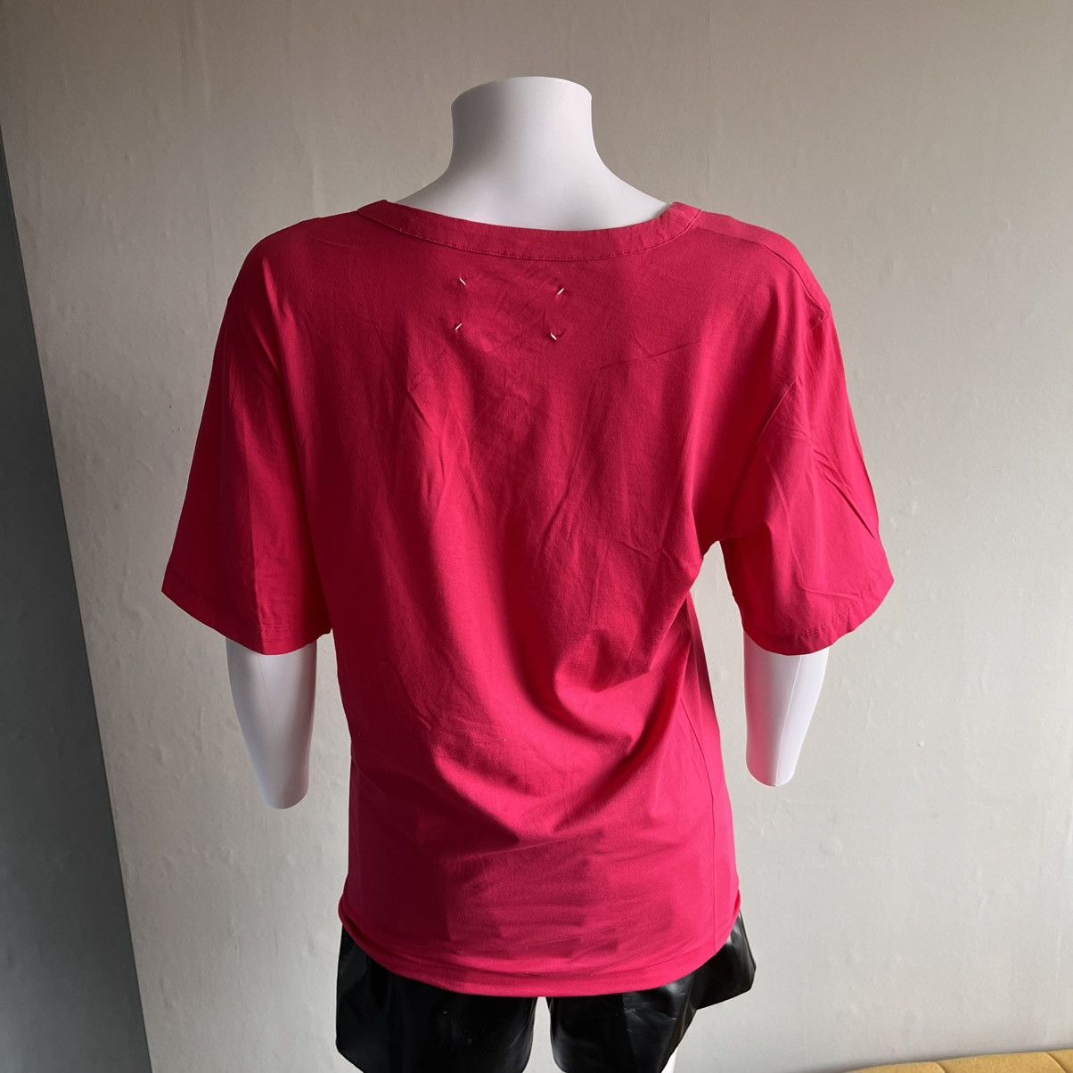 Maison Margiela Maison Martin Margiela Line 1 Stretch Hot Pink T Shirt Size M / US 6-8 / IT 42-44 - 7 Thumbnail