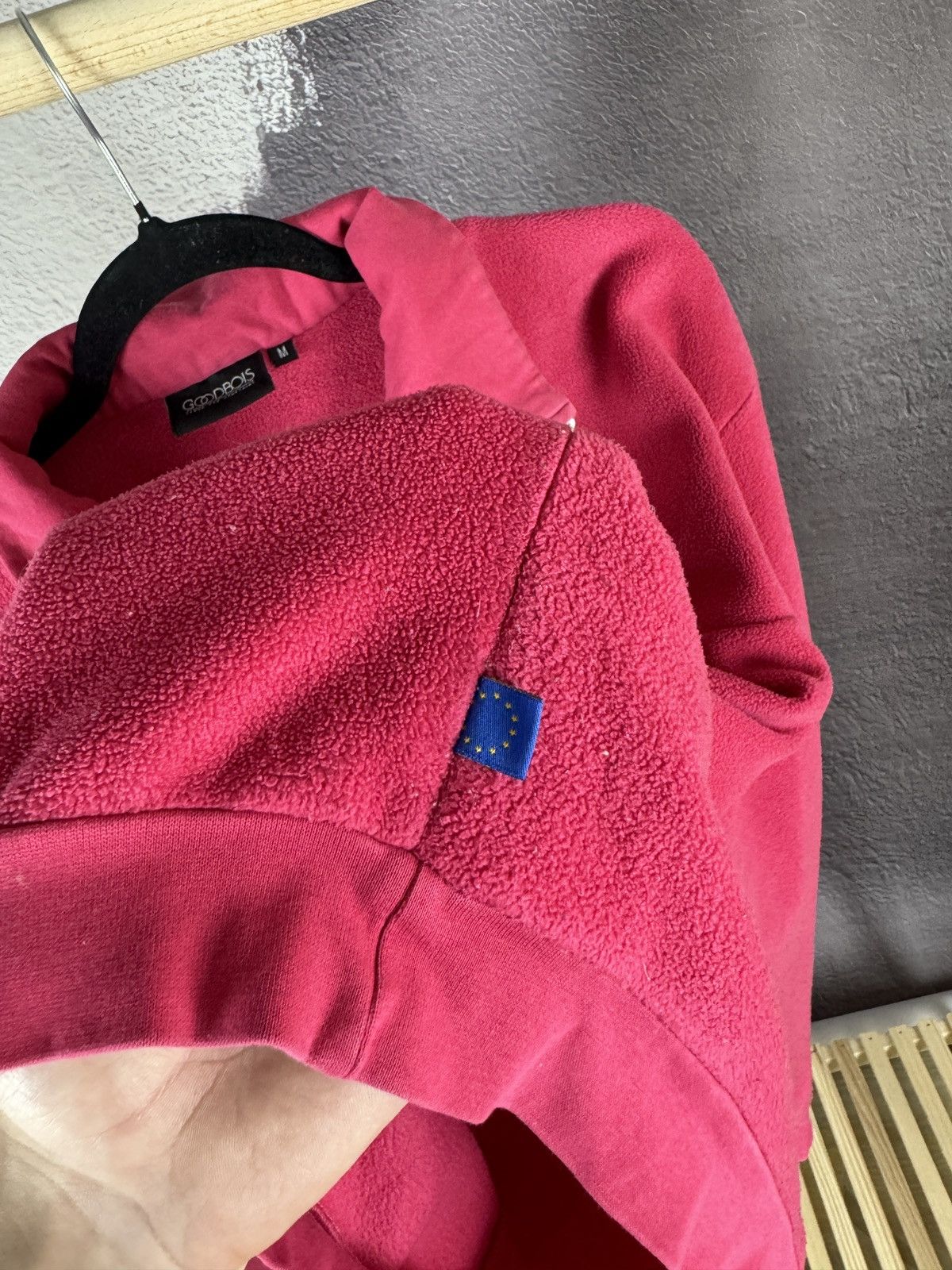 Designer × Japanese Brand Goodbois Pink 1/4 zip fleece pullover sweater Size US M / EU 48-50 / 2 - 11 Thumbnail