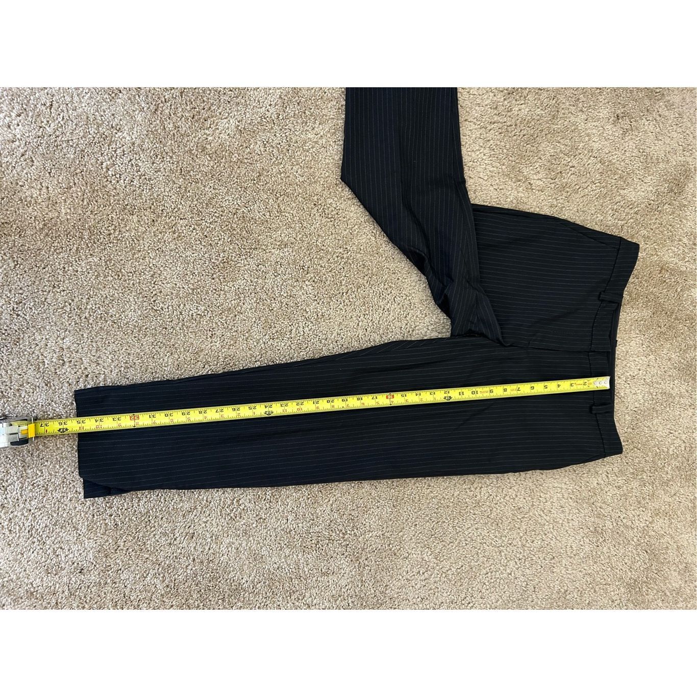Other Prologue Black White Pinstripe Straight-Leg Pants, Size 6 Size 28" / US 6 / IT 42 - 2 Thumbnail
