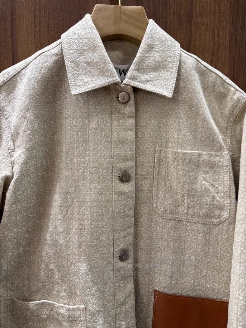 Loewe Loewe Monogrammed Leather Logo Jacket Size XXS / US 00 / IT 34 - 3 Thumbnail