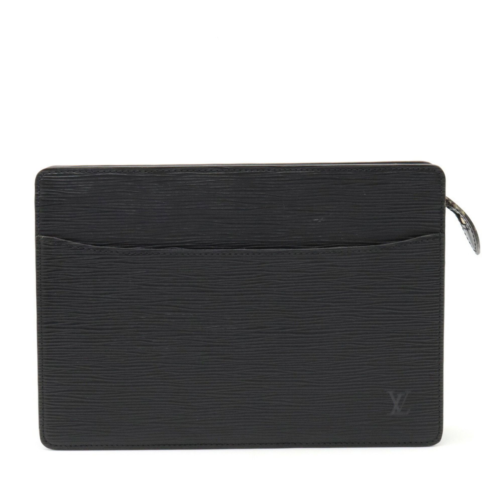 Louis-Vuitton-Epi-Pochette-Homme-Clutch-Bag-Noir-Black-M52522