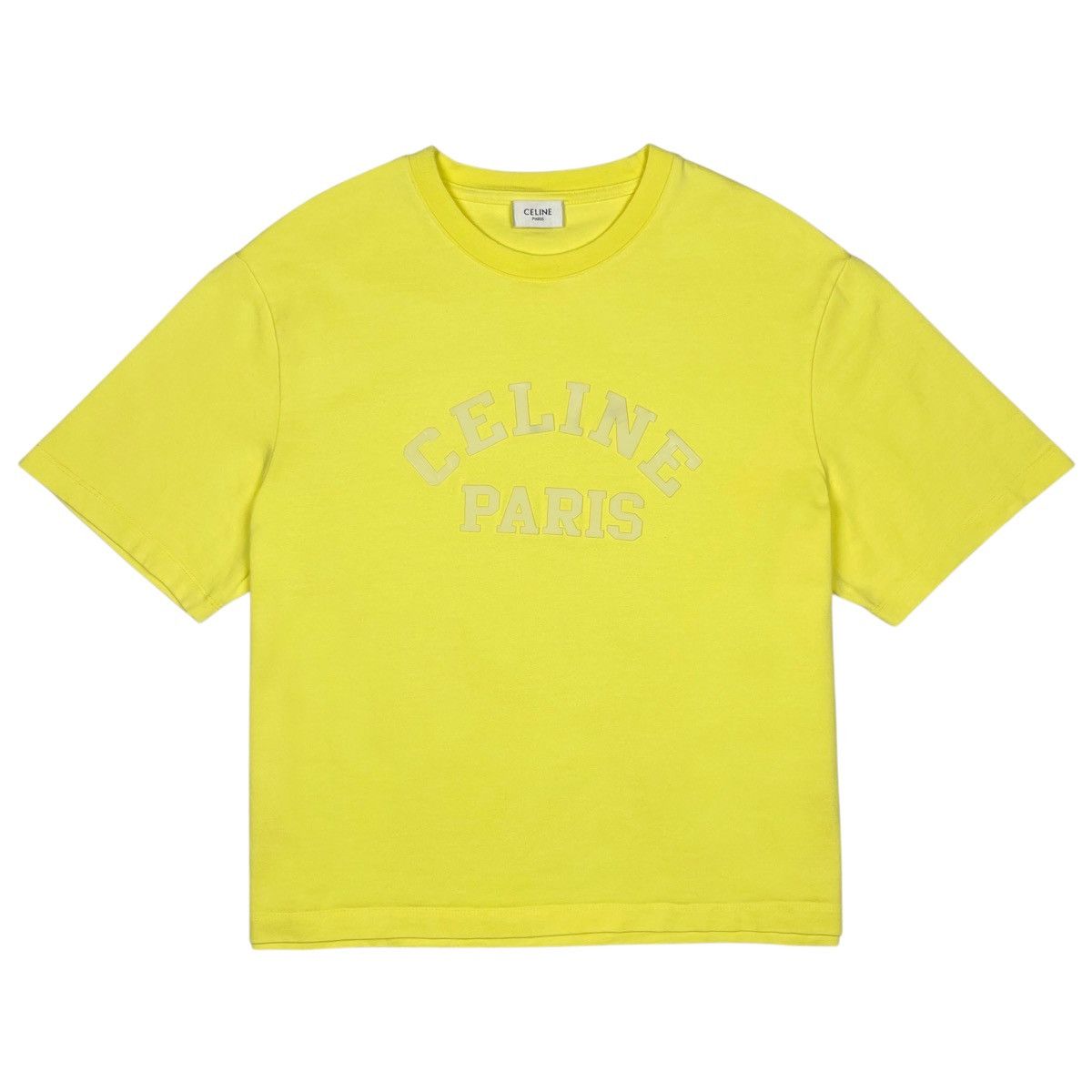 Celine Celine Logo Cropped Loose T-Shirt Size XL / US 12-14 / IT 48-50 - 3 Thumbnail