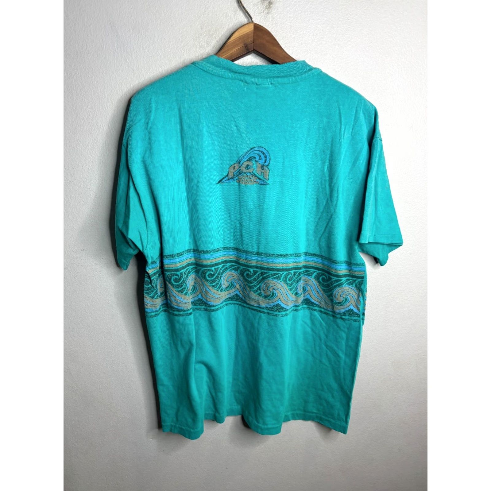 Vintage VTG Pacific Coast Highway T-Shirt Crew Neck Short Sleeve 90s Green L Mens Size US L / EU 52-54 / 3 - 5 Thumbnail