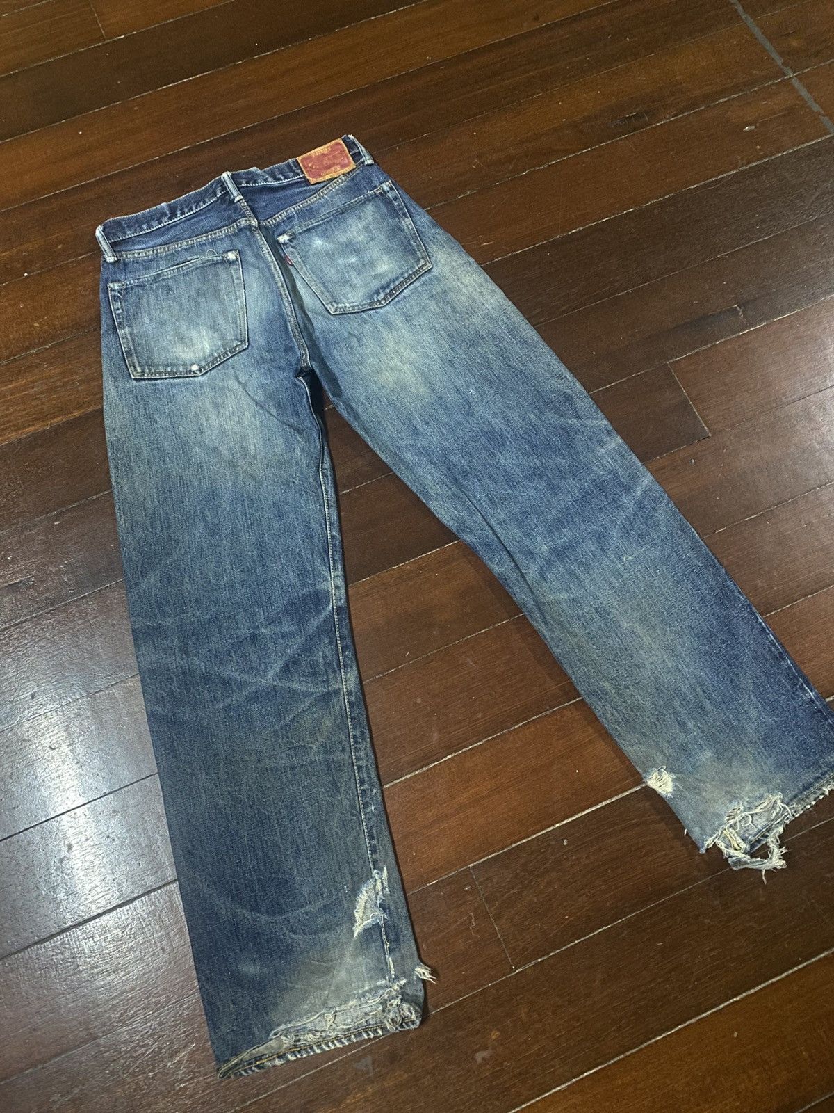 Warehouse & Co. Vintage Pherrow’s Stormy Blue Flared distressed mud wash Size US 32 / EU 48 - 15 Thumbnail