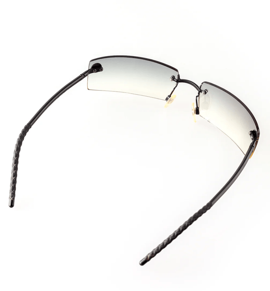 Chanel Chanel Sunglasses 4047 CC Rhinestone 4017 Rimless Vintage Size ONE SIZE - 4 Thumbnail