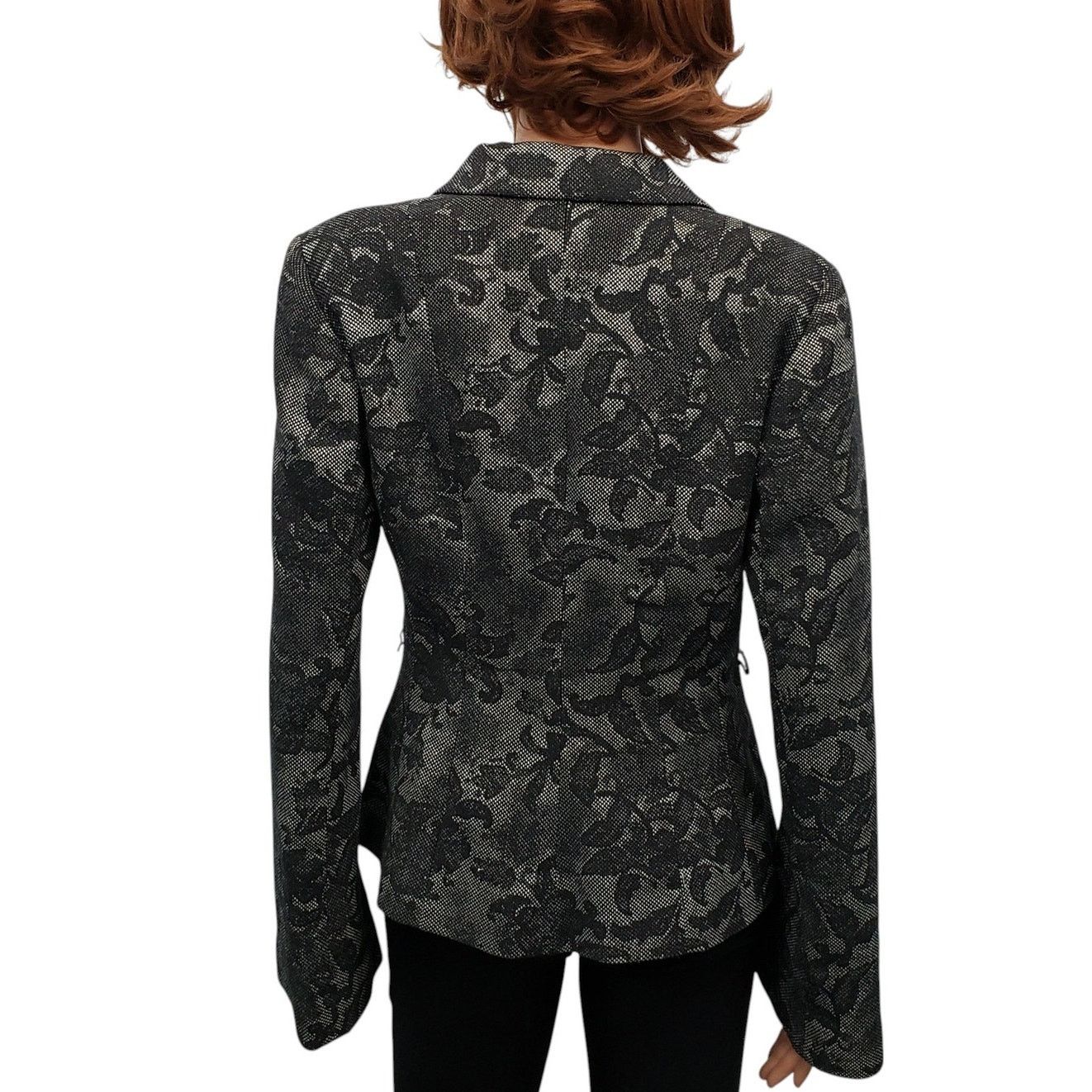 H&M H&M Floral Fitted Blazer Jacket Bell Sleeve Snap Closure 8 Size M / US 6-8 / IT 42-44 - 11 Thumbnail