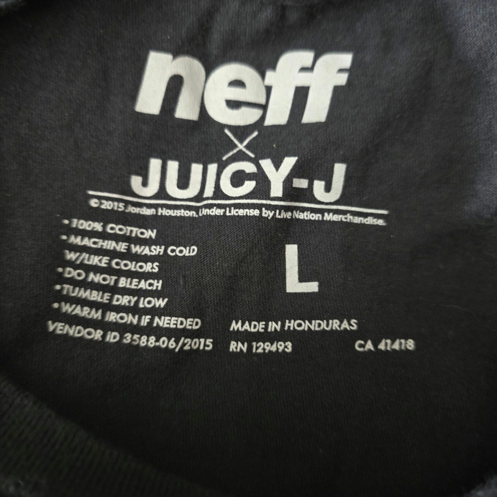 NEFF Neff x Juicy-J Hustle Extra Long Black T-shirt Size Large Size US L / EU 52-54 / 3 - 3 Thumbnail