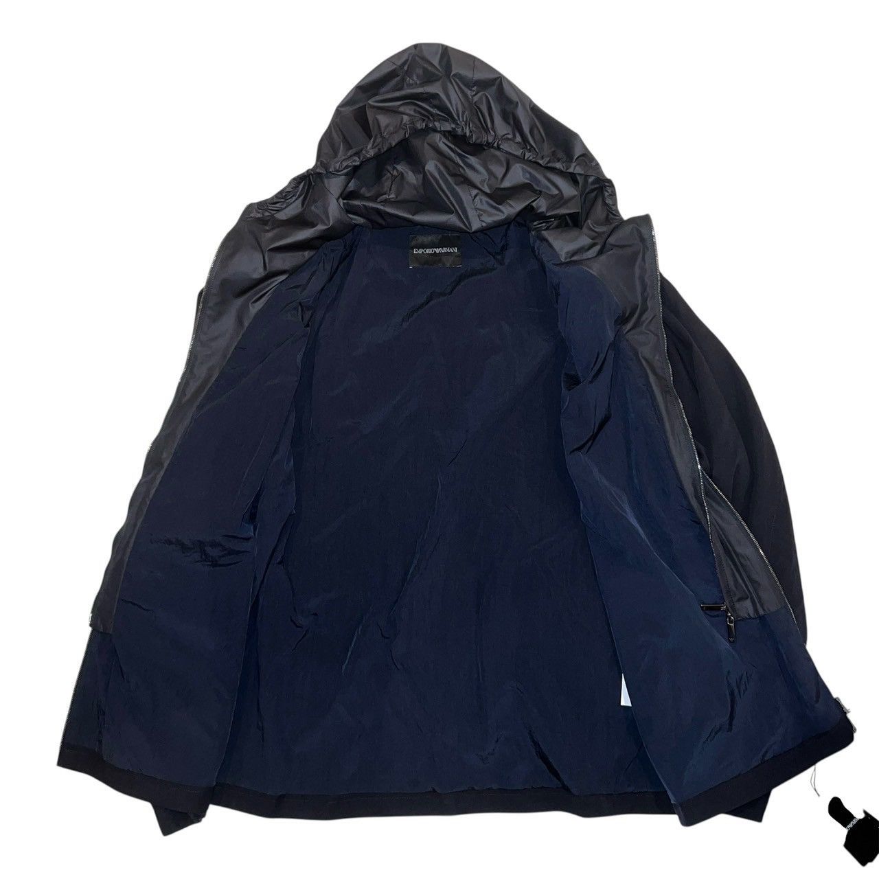 Emporio Armani $1500 EMPORIO ARMANI 100% Virgin wool 100% wind jacket Size US L / EU 52-54 / 3 - 6 Thumbnail