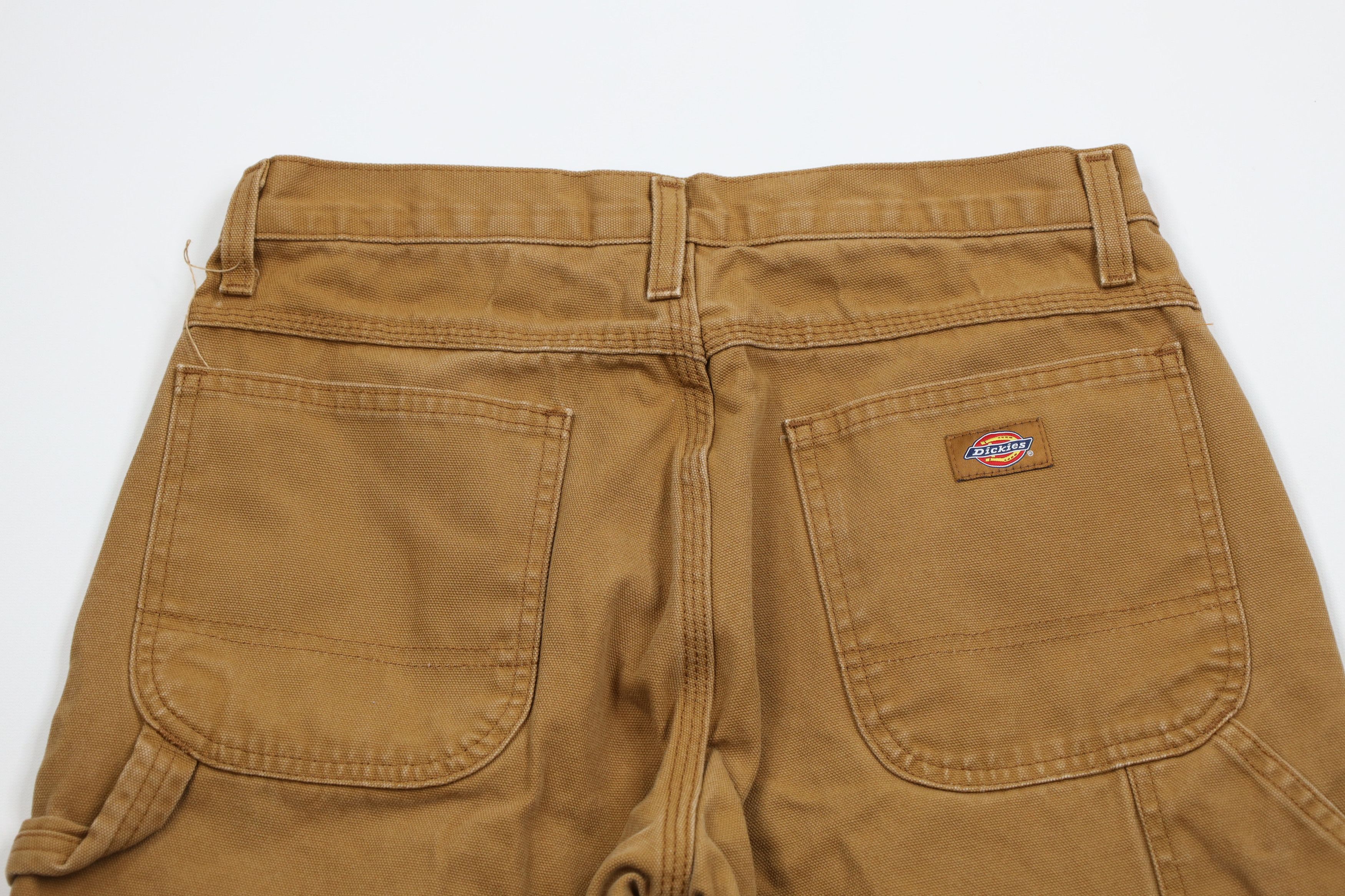 Dickies × Vintage Vintage Y2K Dickies Spell Canvas Dungaree Pants Duck Brown Size US 30 / EU 46 - 10 Thumbnail