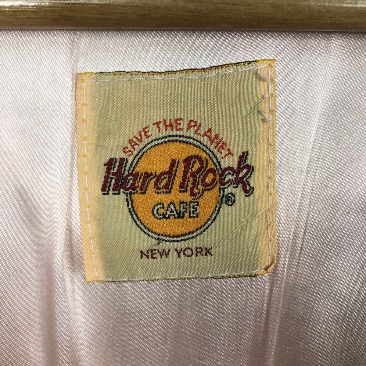 Vintage Vintage Bomber Leather Jacket Hard Rock Cafe New York Size US M / EU 48-50 / 2 - 22 Thumbnail