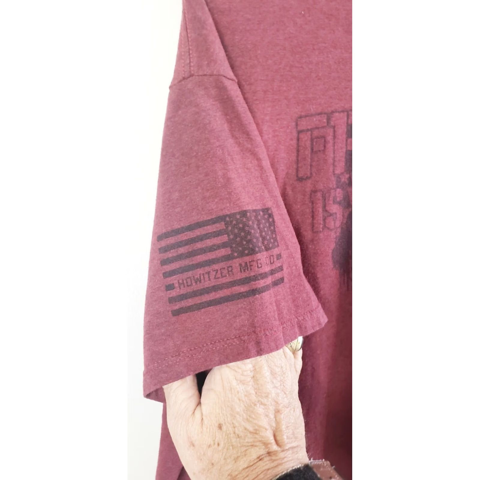Vintage VINTAGE? No. Howitzer Patriot Mfg. Men's XXL "Freedom is Not Free" Short Sleeve T-Shirt Red Size US XXL / EU 58 / 5 - 3 Thumbnail