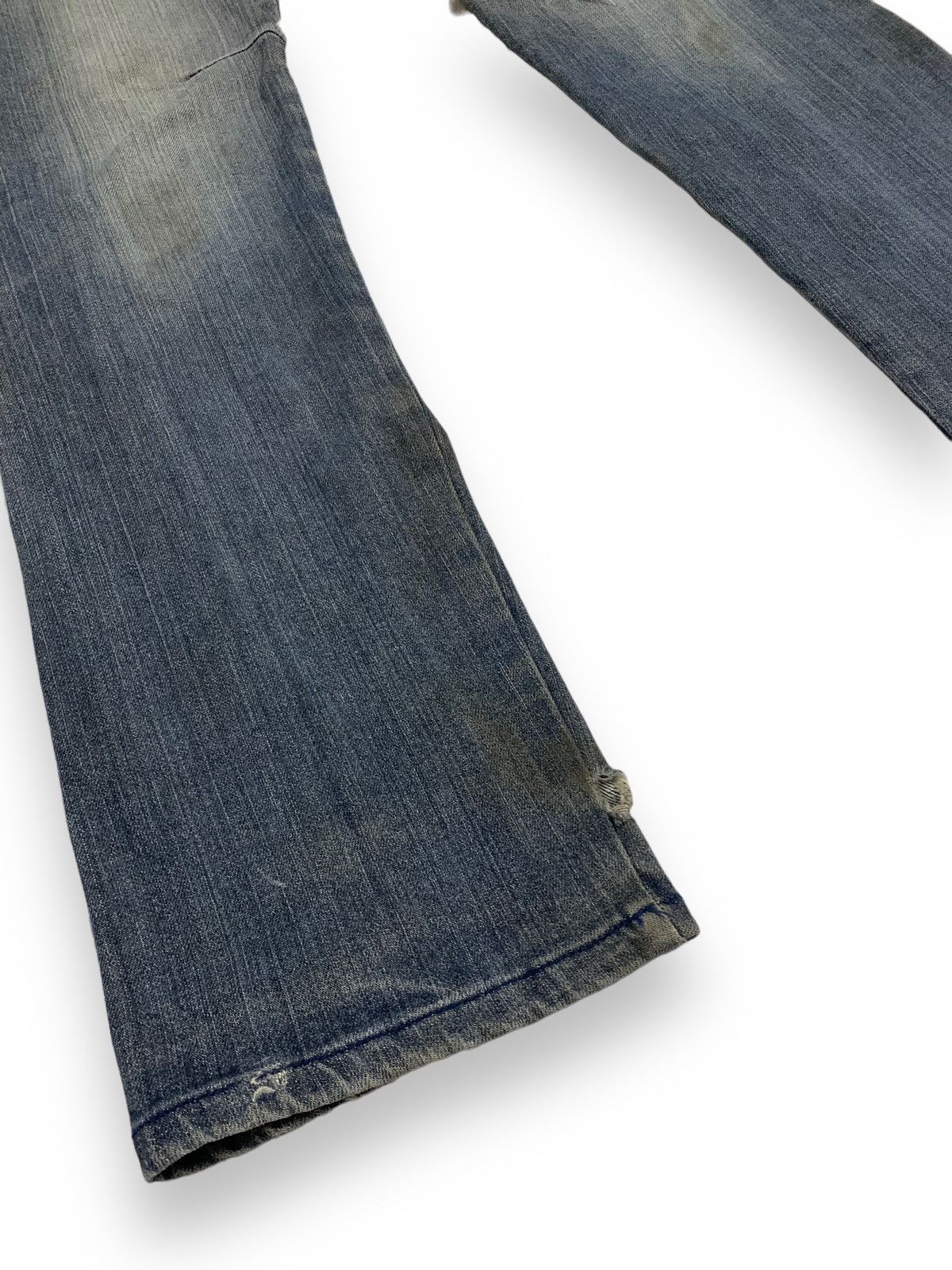 Seditionaries Vintage Japanese Brand Twisted Leg Distressed Grunge Jeans Size US 32 / EU 48 - 11 Thumbnail