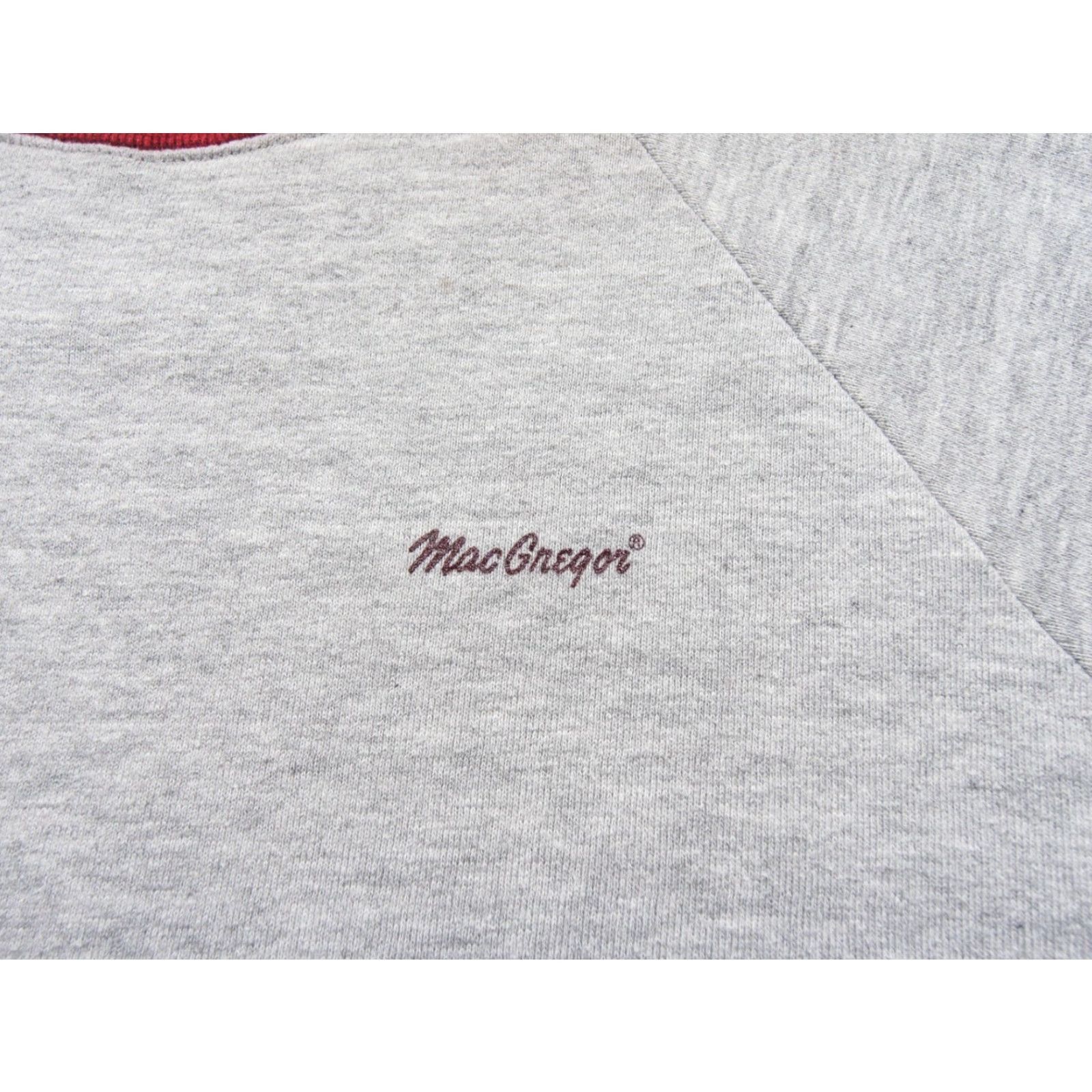 McGregor VINTAGE MacGregor Sweatshirt Womens Large Gray Raglan Crewneck 90s Sweater Ladies Size L / US 10 / IT 46 - 3 Thumbnail