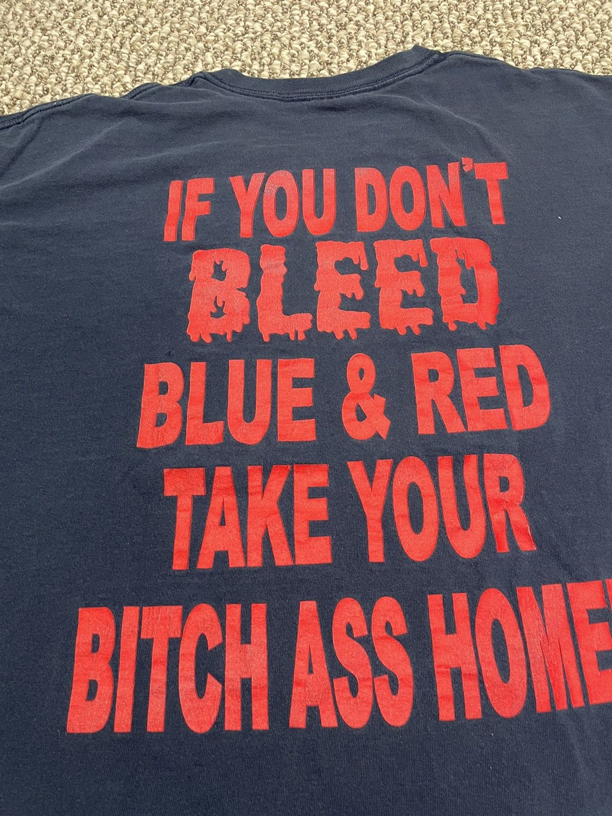 Vintage Vintage Buffalo Fuckin New York Sports Promo Bleed Blue Red Size US XL / EU 56 / 4 - 14 Thumbnail