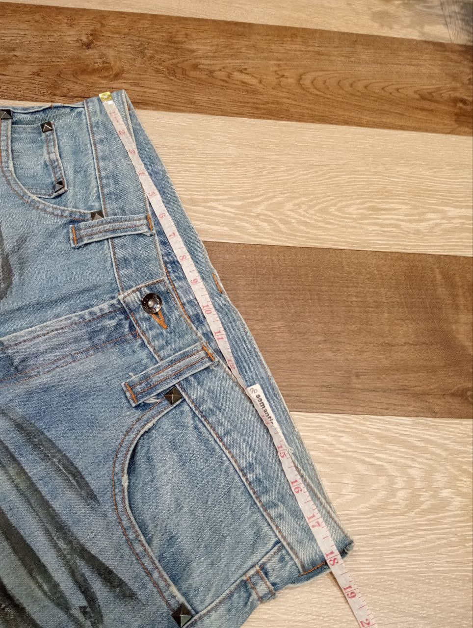 semanticdesign SEMANTIC DESIGN JAPAN BLUE WASHED SNAKE FLARED DENIM PANTS Size US 36 / EU 52 - 12 Thumbnail