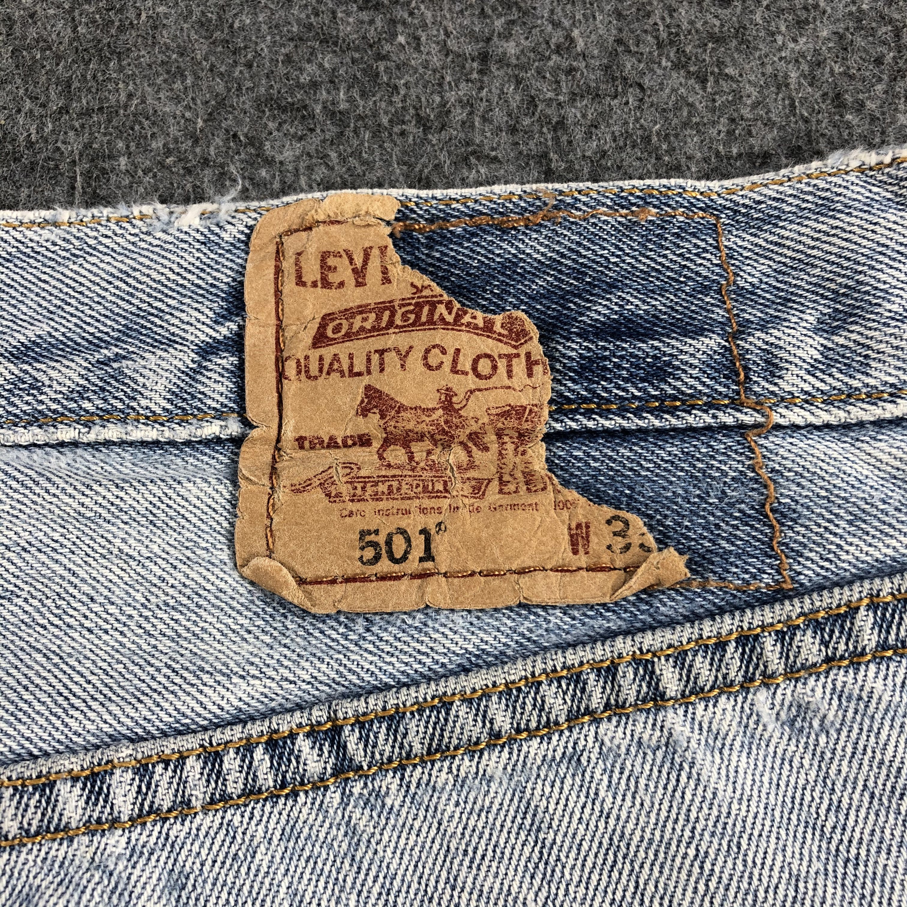 Levi's Vintage Light Wash Levis 501 Jeans-J2259 Size US 34 / EU 50 - 5 Thumbnail