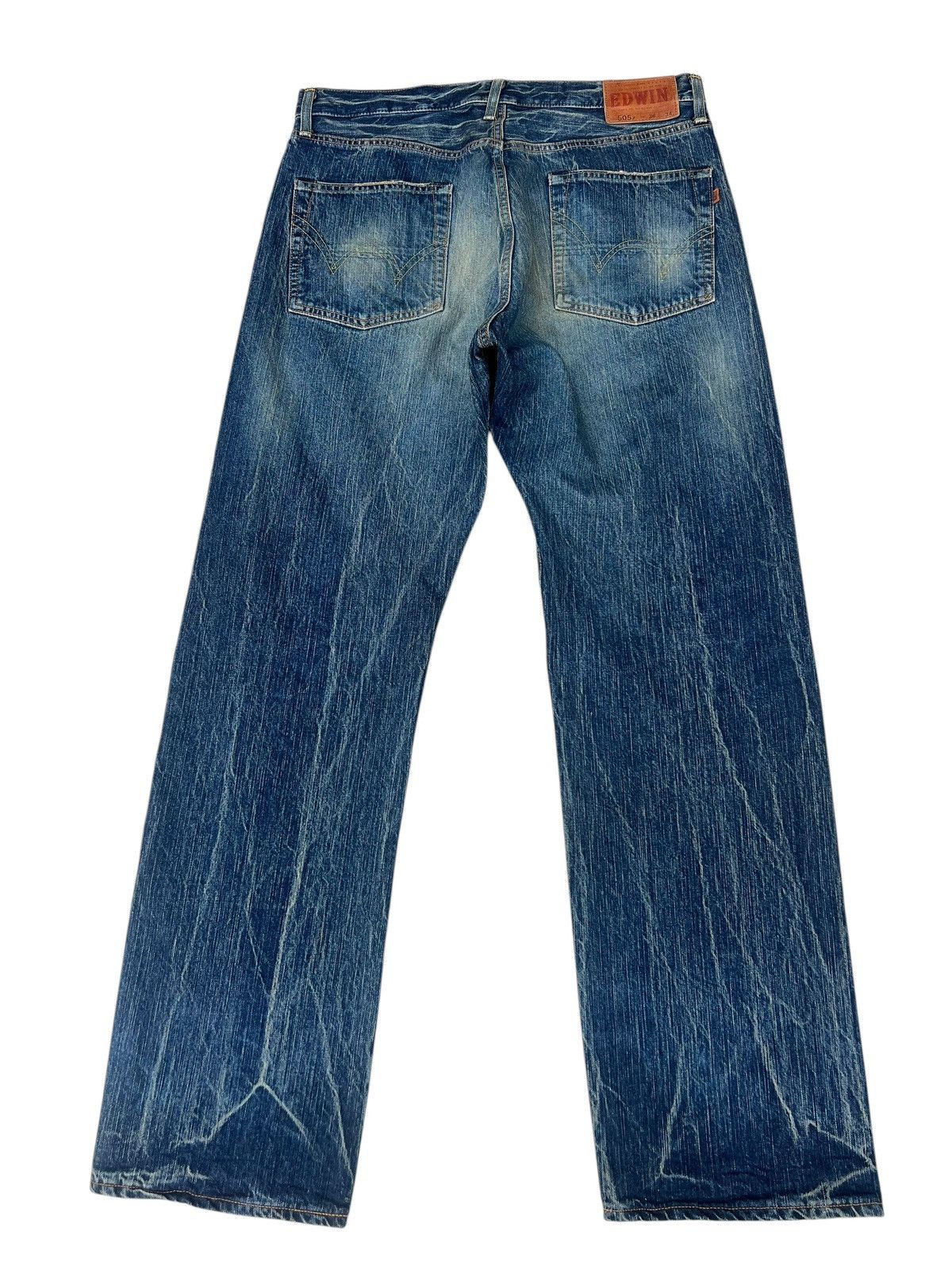 Edwin Edwin 505Z Japan Rusty Denim Dirty Mud Selvedge Jeans Size US 36 / EU 52 - 13 Thumbnail