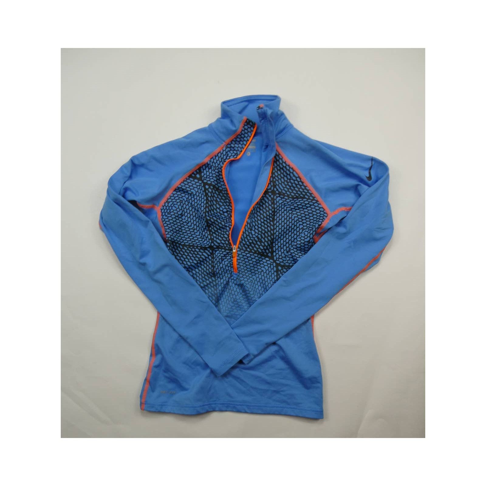 Nike NIKE 1/2 zip athletic dri-fit top. small, fleece lined, new Size S / US 4 / IT 40 - 1 Thumbnail
