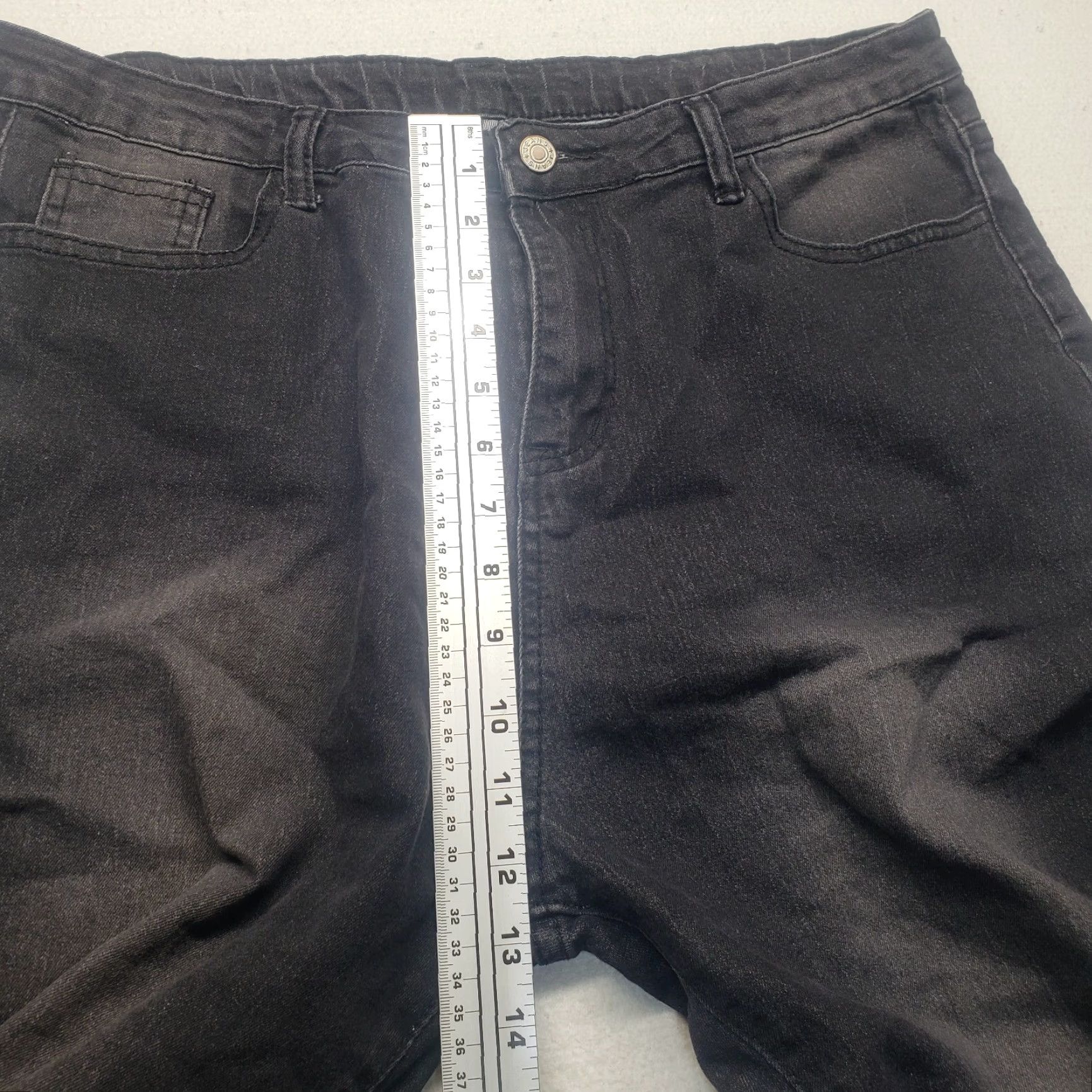 Denime Unbranded Denim Jeans Black Distressed/ Ripped Wide-Leg 3XL Women's Adult Pants Jeans Womens 3XL Black Distressed Wide-Leg Jeans Size 40" / US 18 - 7 Thumbnail