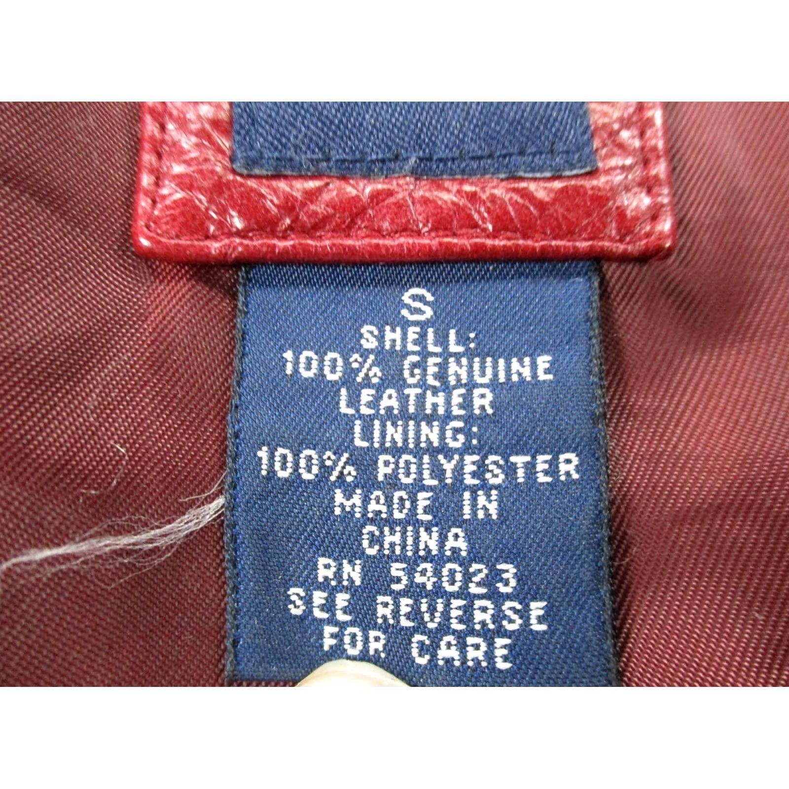 Gap VINTAGE Gap Jacket Womens S Red Leather Coat Biker Lined Windproof Pockets Casual Fall Spring Summer Winter Mens Womens Girls Boys Size S / US 4 / IT 40 - 7 Thumbnail