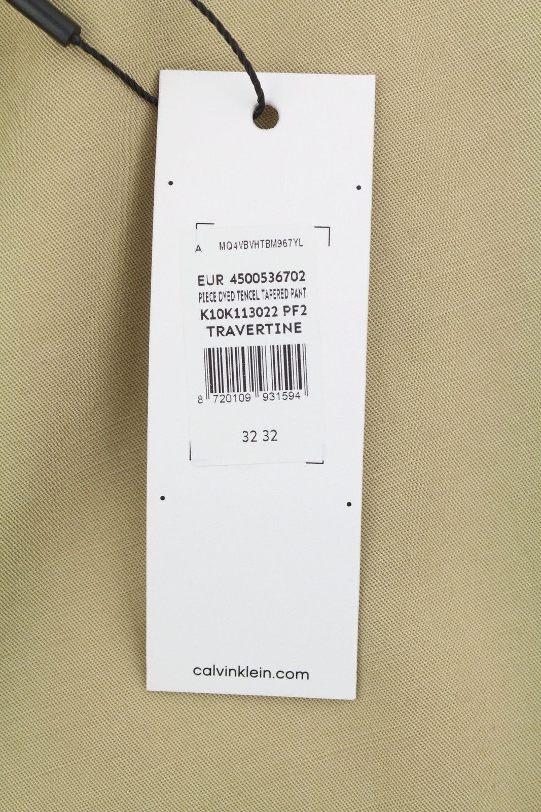 Calvin Klein PIECE DYED TENCEL W32/L32 Relaxed Trousers 87459 Size US 32 / EU 48 - 6 Thumbnail