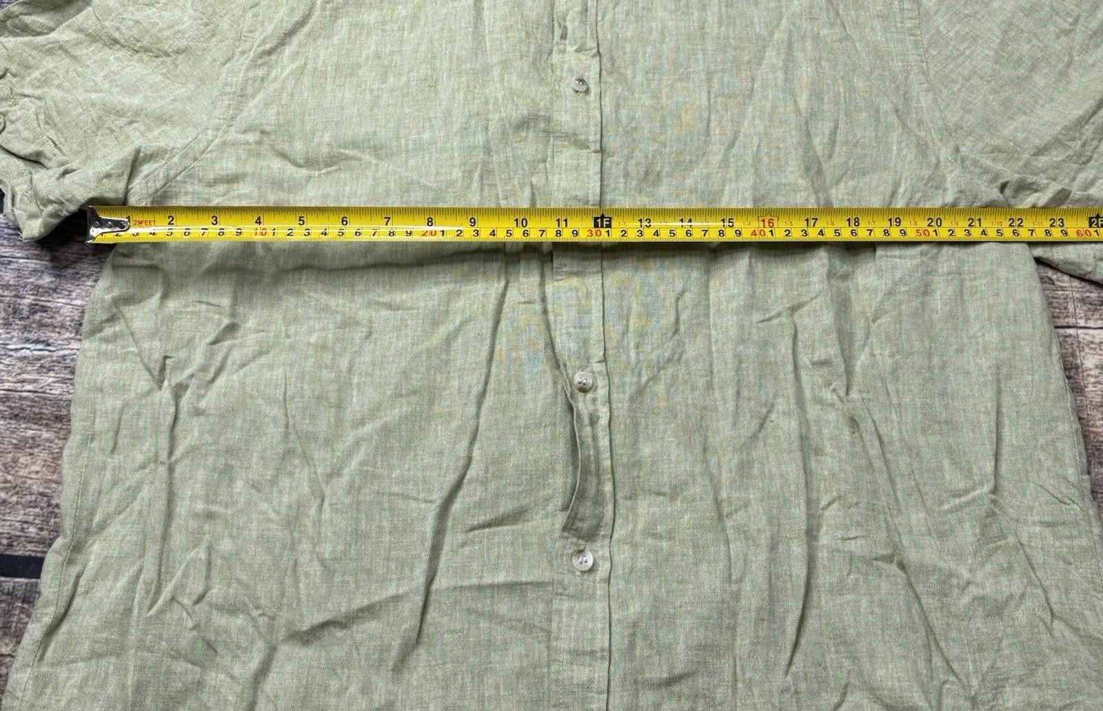 Banana Republic Banana Republic Shirt Mens Large Linen Blend Button Up Size US L / EU 52-54 / 3 - 9 Thumbnail