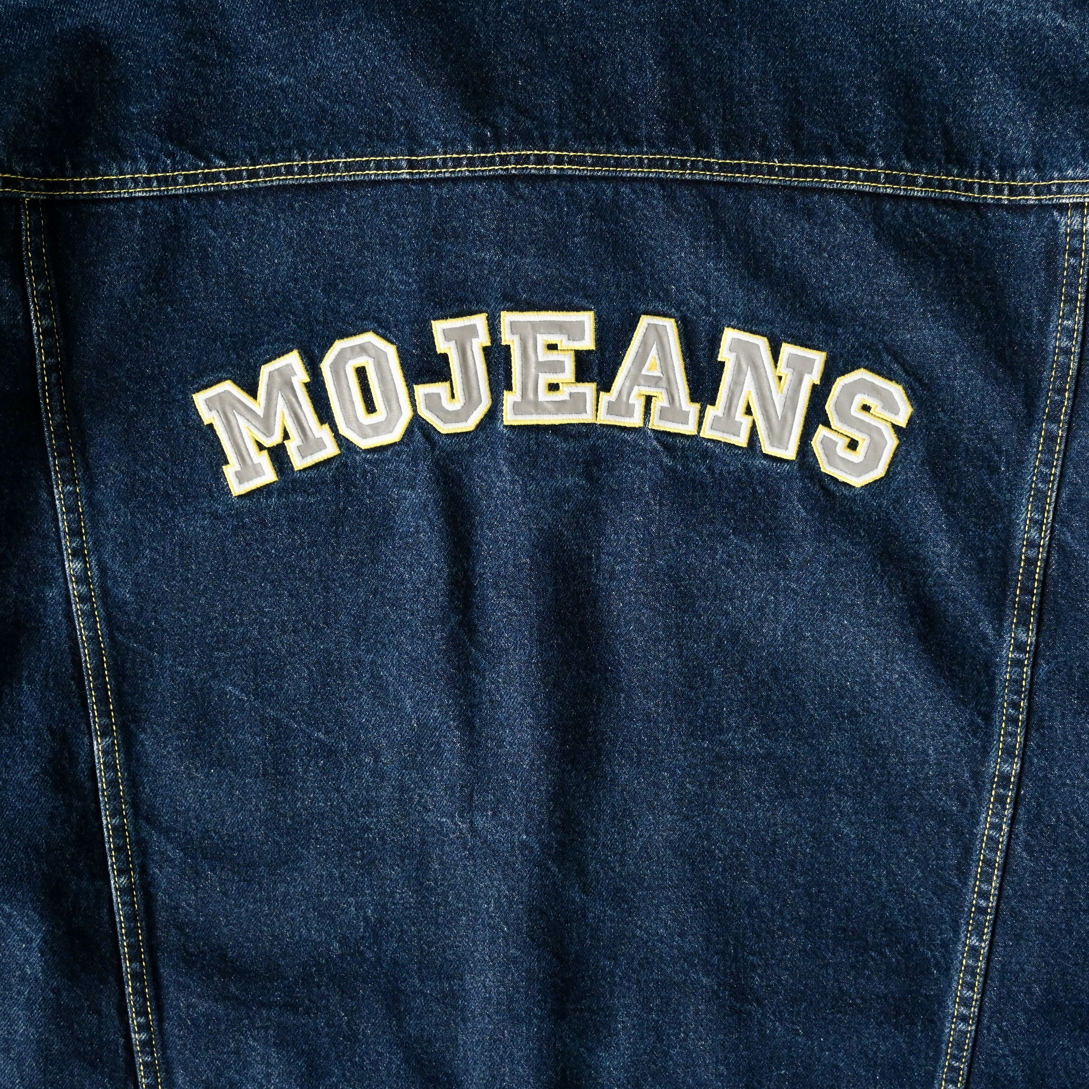 Vintage VTG MO JEANS by Maurice Malone reflective logo denim trucker Size US XXL / EU 58 / 5 - 6 Thumbnail