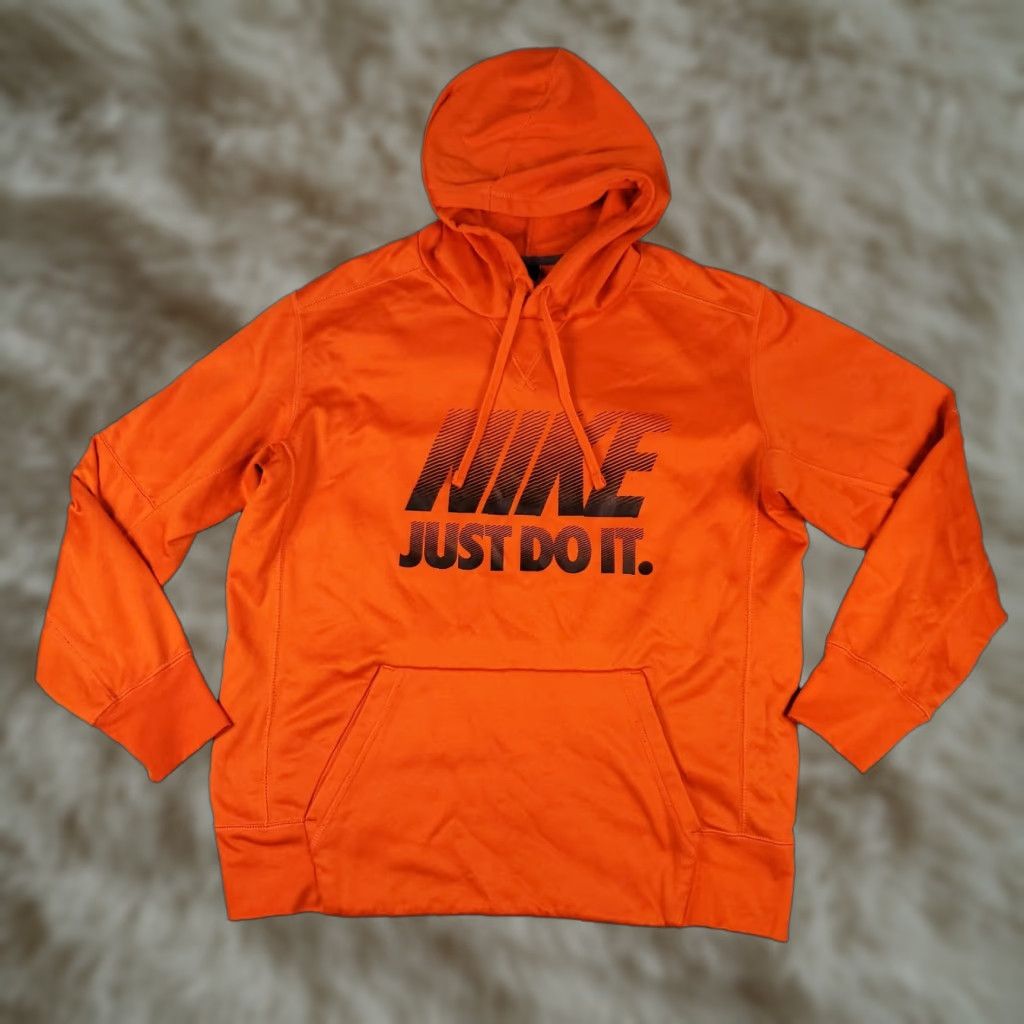 Nike Nike Pullover Hoodie Mens Large Size Sweater Sweatshirt Orange Therma Fit Mock Neck LogO? Size US L / EU 52-54 / 3 - 1 Thumbnail