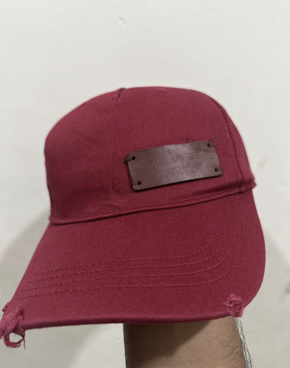 Dsquared2 VTG Dsquared2 Distress Baseball Hat Size ONE SIZE - 3 Thumbnail
