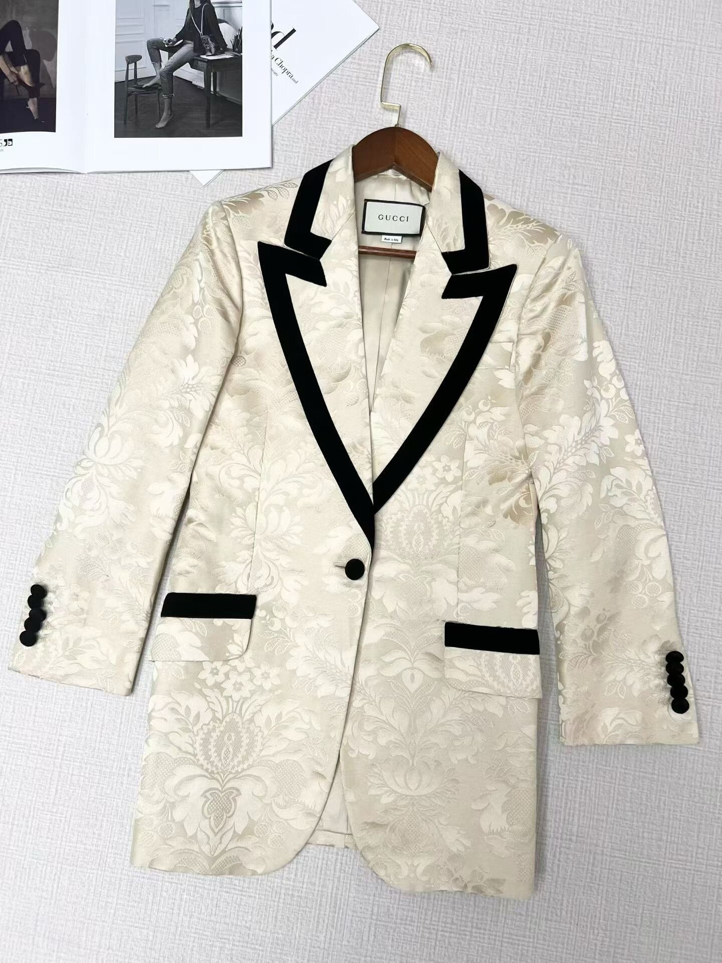 Gucci Gucci Cotton-Linen Blend Suit Jacket Size XS / US 0-2 / IT 36-38 - 1 Thumbnail