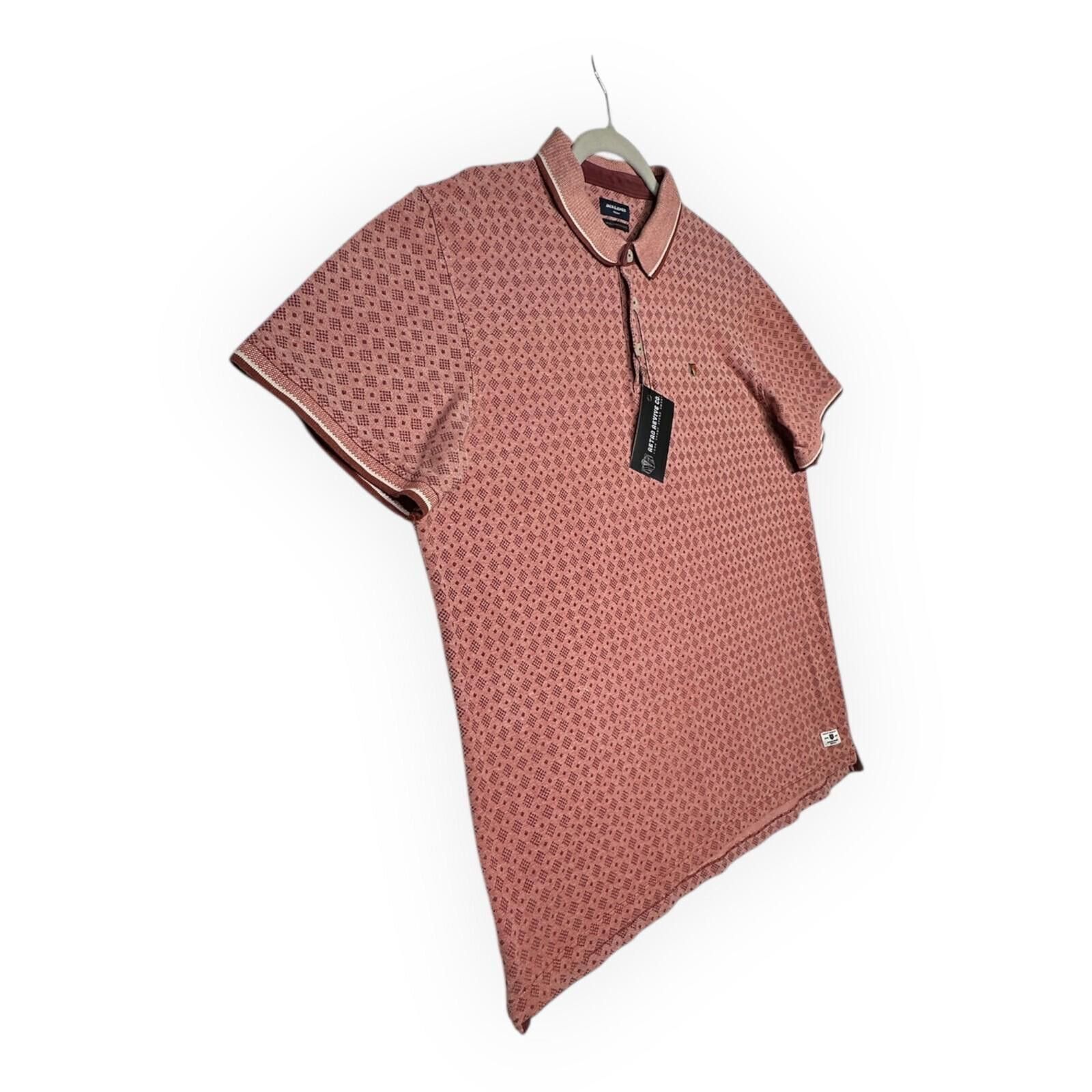 Jack & Jones Jack & Jones Polo Shirt Men's UK Size 2XL Pink Premium Size US XXL / EU 58 / 5 - 5 Thumbnail