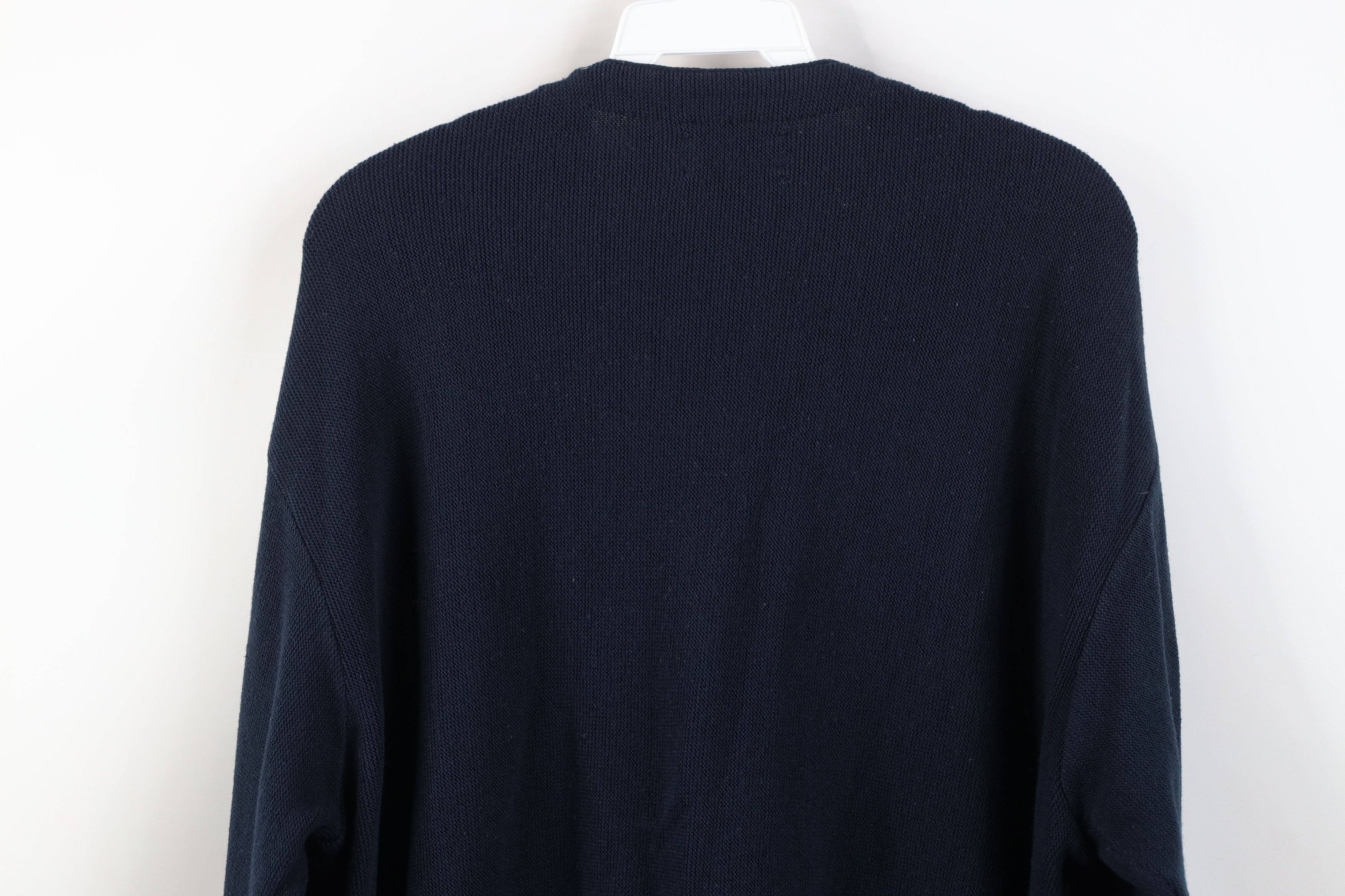 Vintage Vintage 70s Streetwear Knit Cardigan Sweater Navy Blue USA Size US XL / EU 56 / 4 - 9 Thumbnail