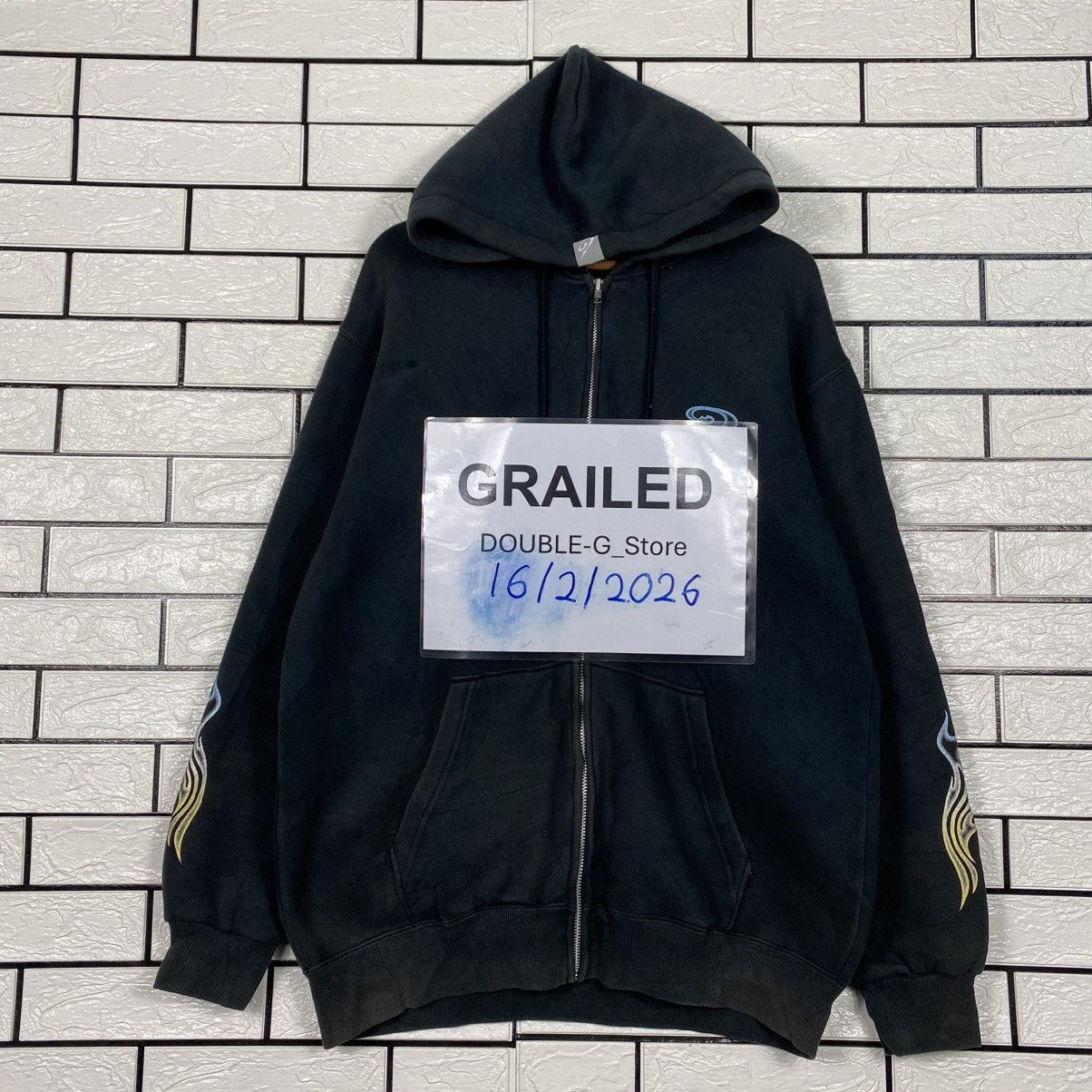 Japanese Brand 📌Vintage Bomber Jacket Zipper Hoodie Piko Hawaii Big Logo Size US XL / EU 56 / 4 - 1 Thumbnail