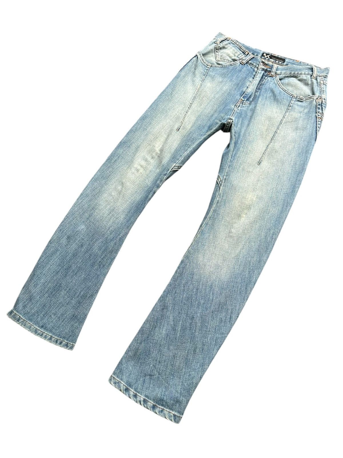 Andrew Mackenzie 00's archive Andrew Mackenzie hybrid distressed denim Size US 31 - 3 Thumbnail