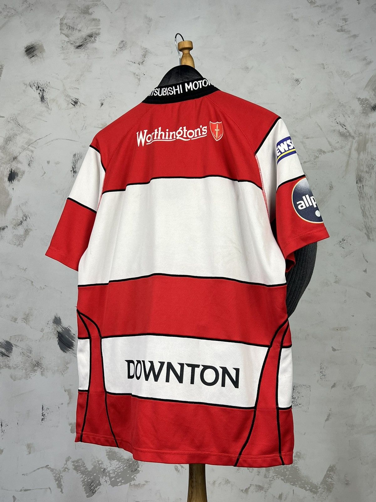 Vintage Vintage Gloucester KooGa Rugby Home Jersey Mitsubishi L - XL Size US XL / EU 56 / 4 - 5 Thumbnail