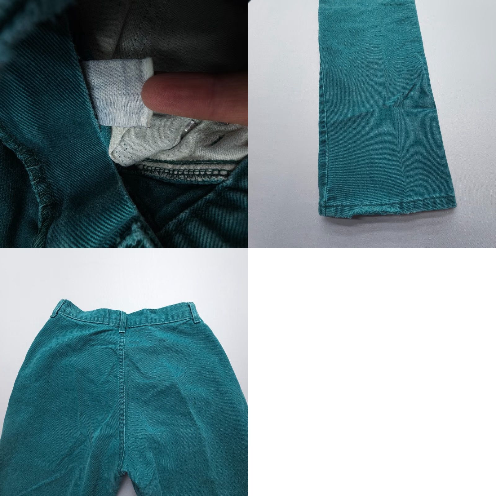 Vintage VINTAGE Ozark Mountain High Rise Jeans Womens 27 x 32 Green Riding Studded 80s 90s Mom Size 27" / US 4 / IT 40 - 8 Thumbnail