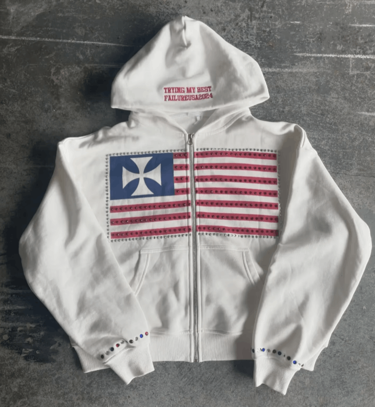 Japanese Brand Printing Oversized Zipper Hoodie Size US XL / EU 56 / 4 - 6 Thumbnail
