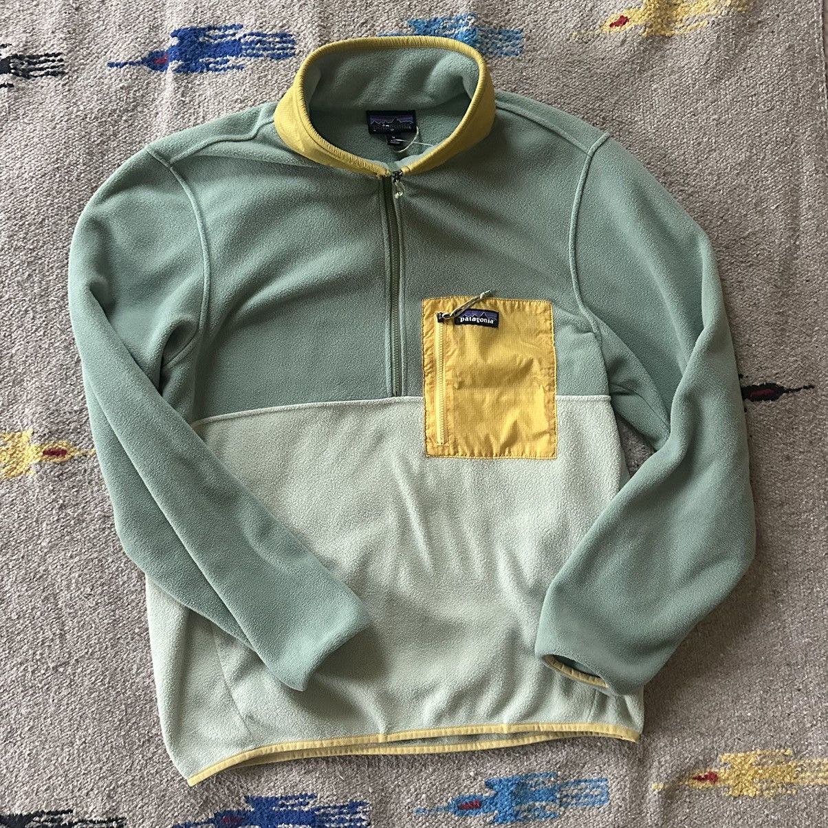 Patagonia Patagonia Microdini Fleece 1/2 Zip in Salvia Green Size US M / EU 48-50 / 2 - 2 Thumbnail