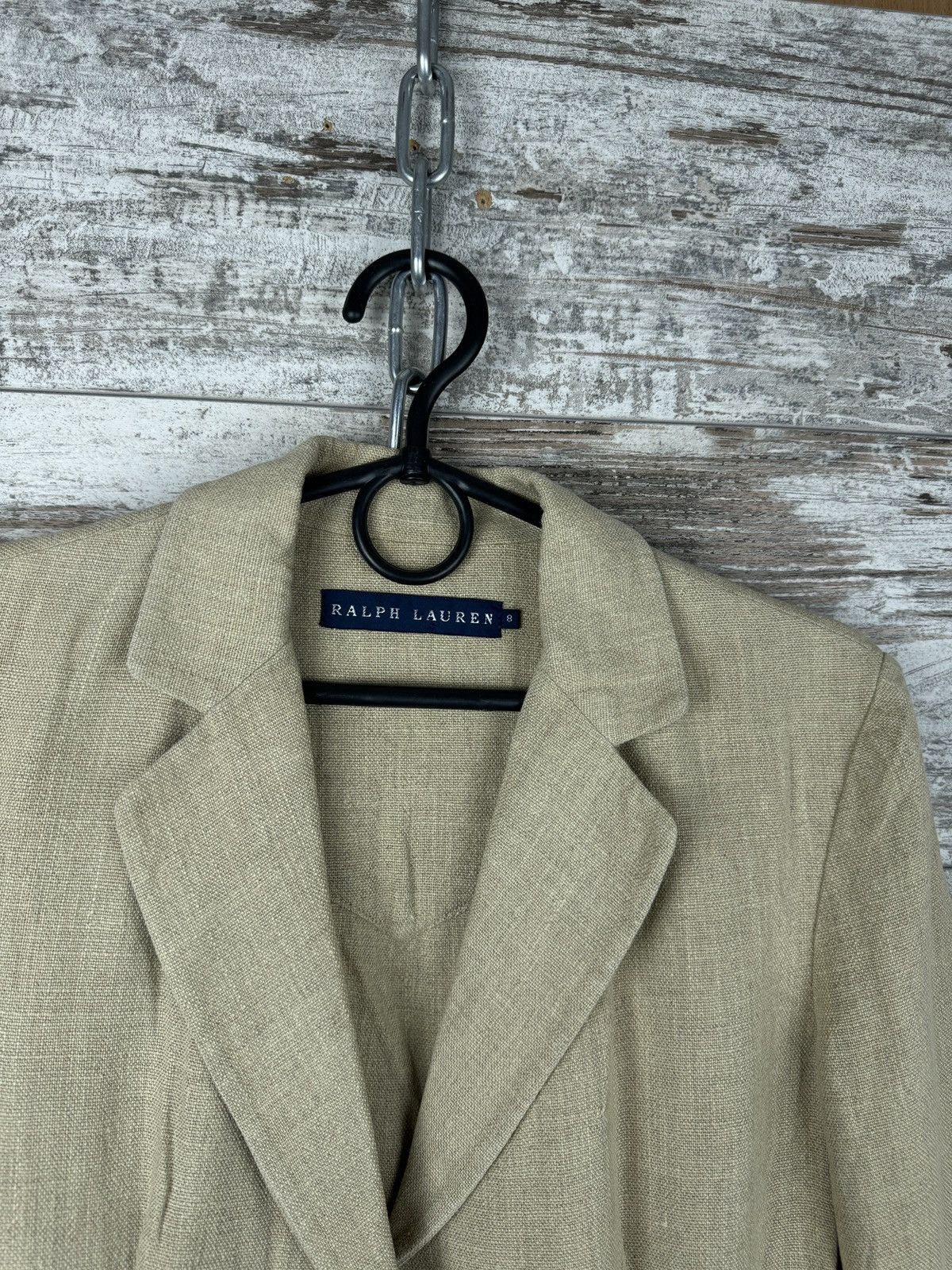 Polo Ralph Lauren × Vintage Women’s Vintage Polo Ralph Lauren linen blazer line size 8 S Size S / US 4 / IT 40 - 5 Thumbnail