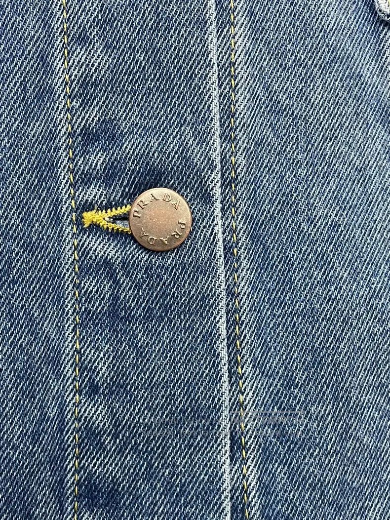 Prada Prada Blue denim jacket Size L / US 10 / IT 46 - 2 Thumbnail