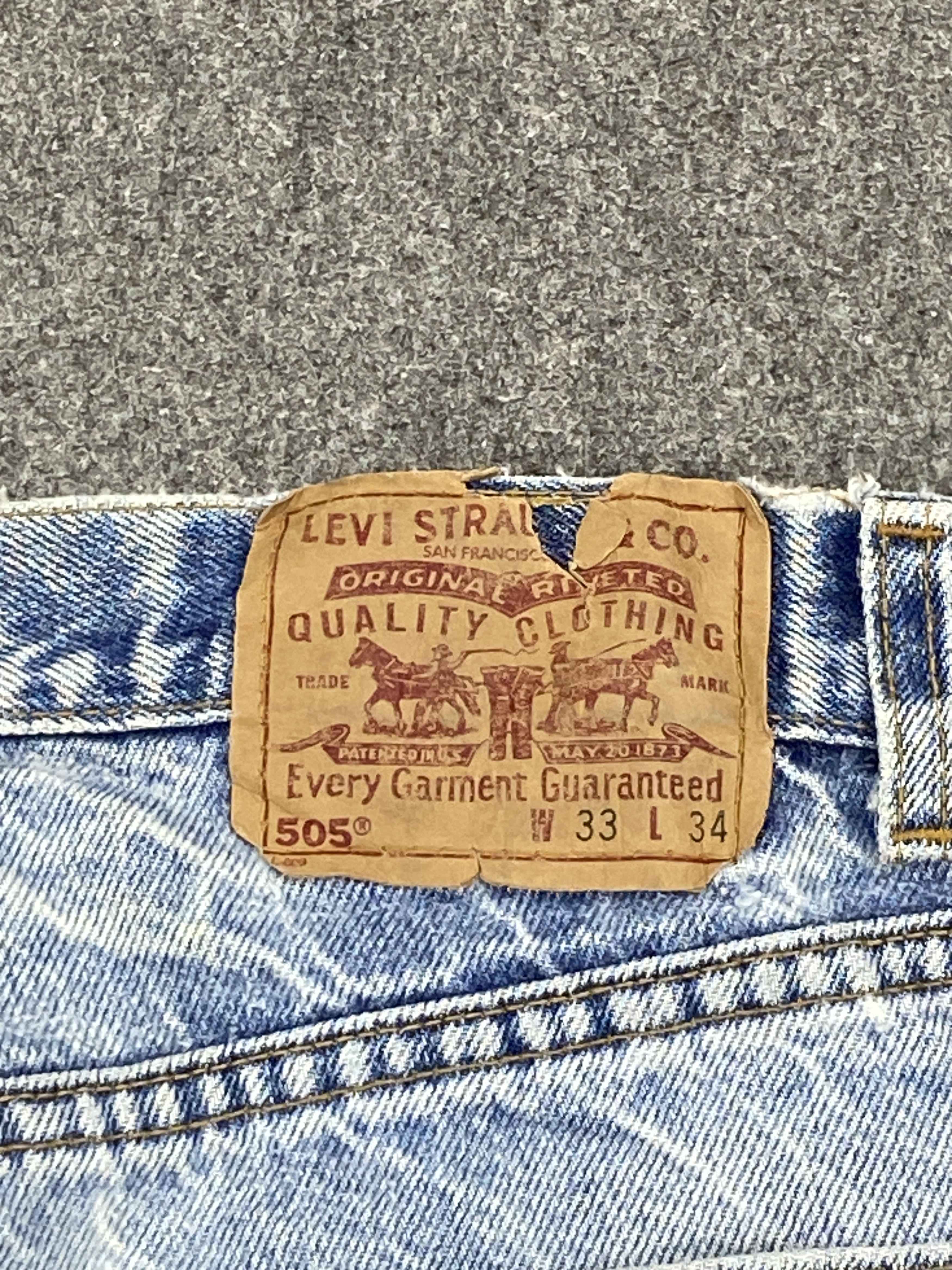 Levi's Vintage 90s Levis 505 Light Washed Jeans DP2674 Size US 31 - 5 Thumbnail