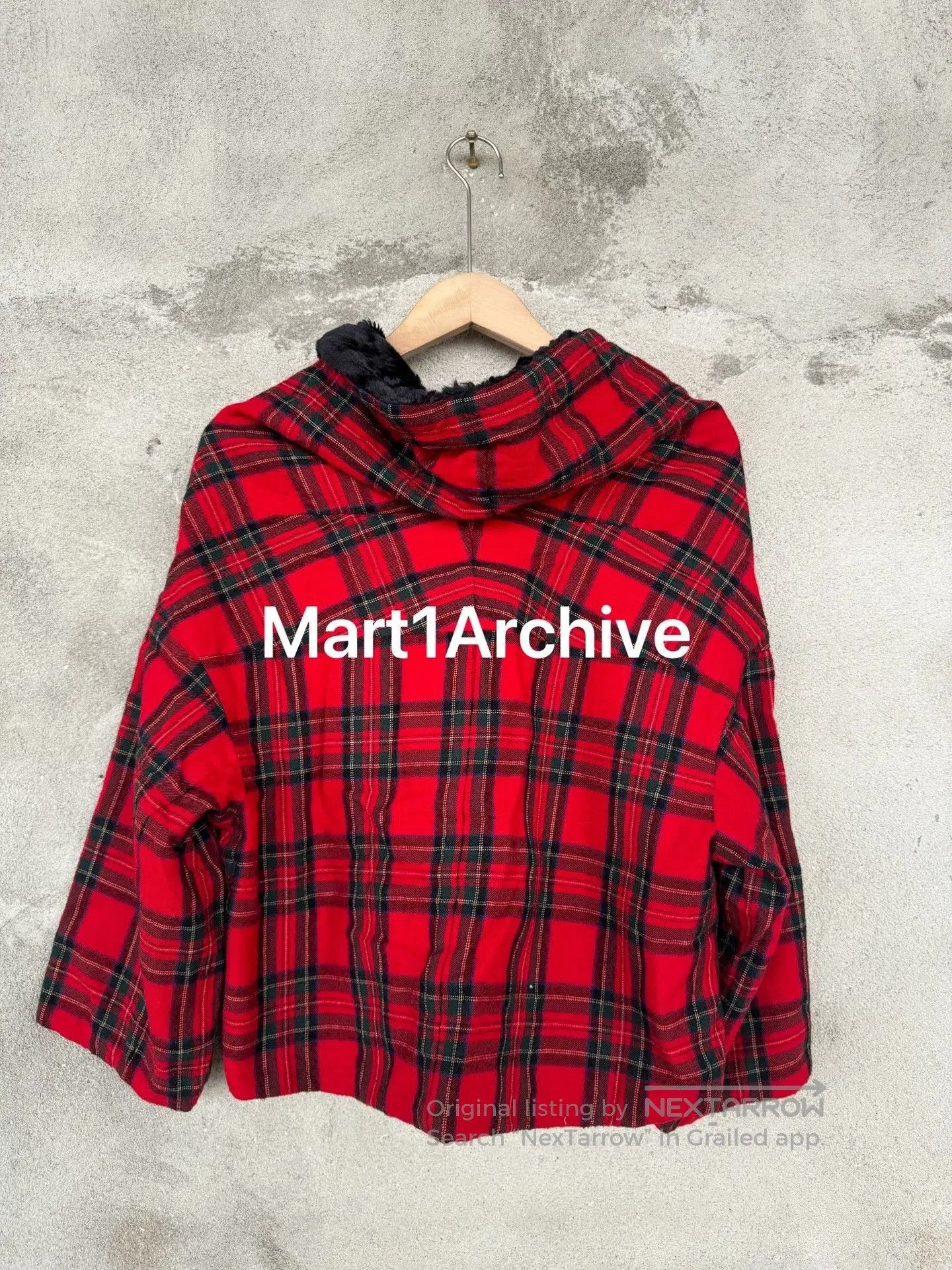 Comme des Garcons Comme Des Garçons Tao Plaid Leopard Fur Cape. Size XS / US 0-2 / IT 36-38 - 2 Thumbnail