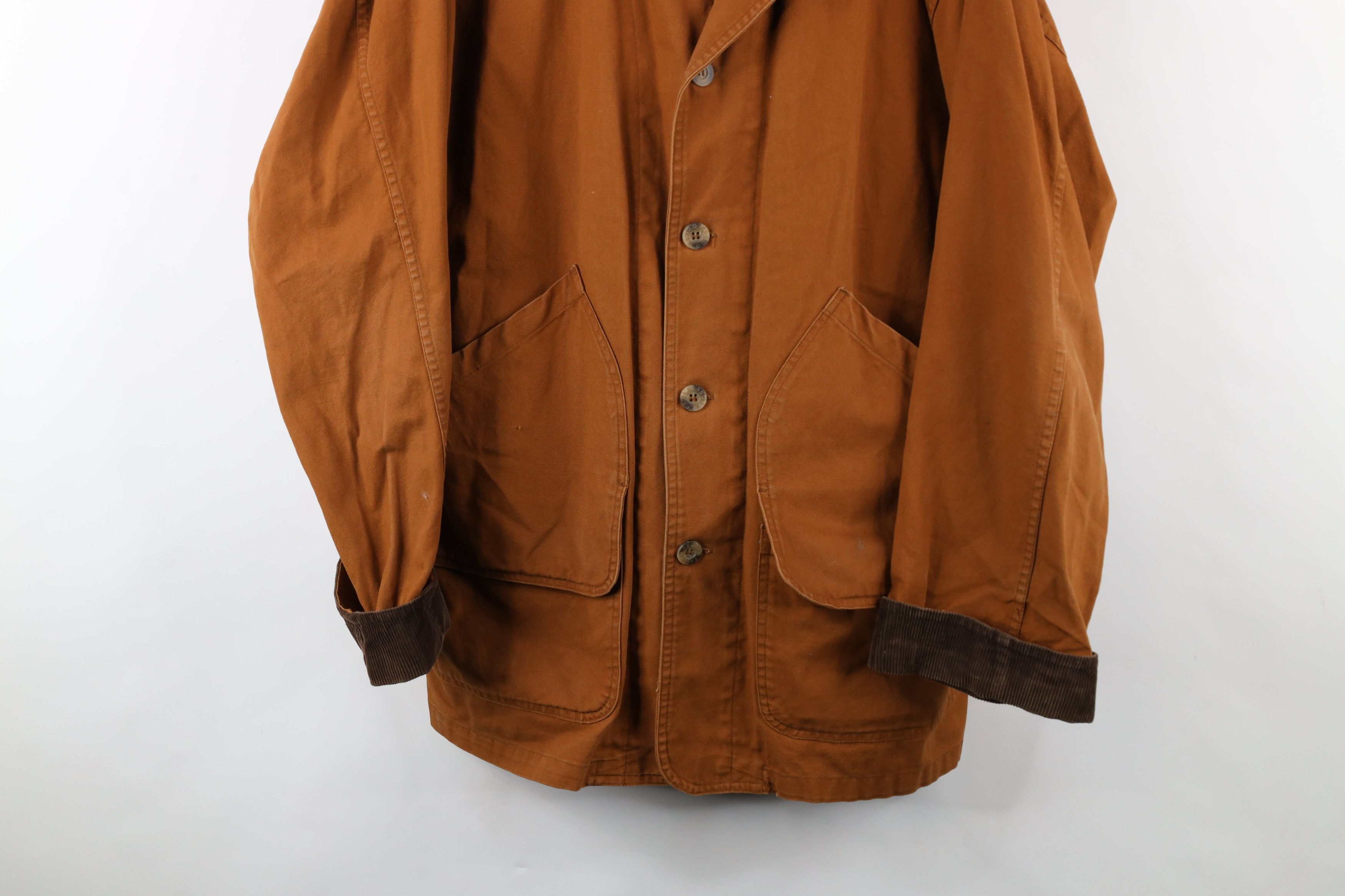 Vintage Vintage 90s Streetwear Corduroy Canvas Chore Barn Jacket Size US XXL / EU 58 / 5 - 3 Thumbnail